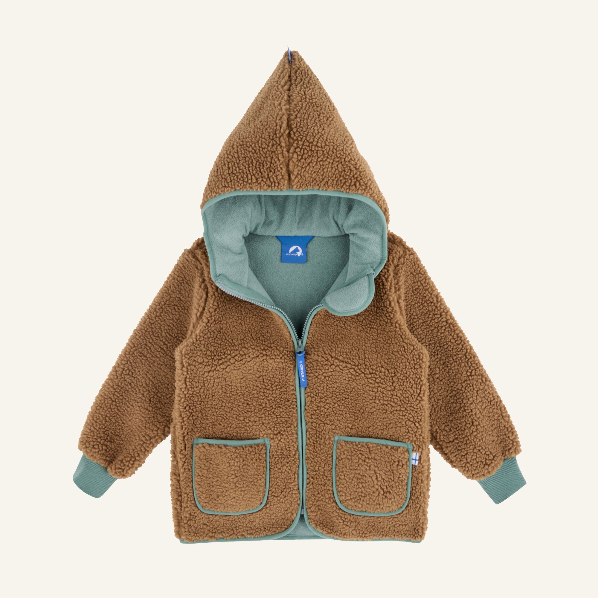 finkid-husky-tonttu-teddy-kinder-jacke-navy-denim-80-90-teddyfleece image 5