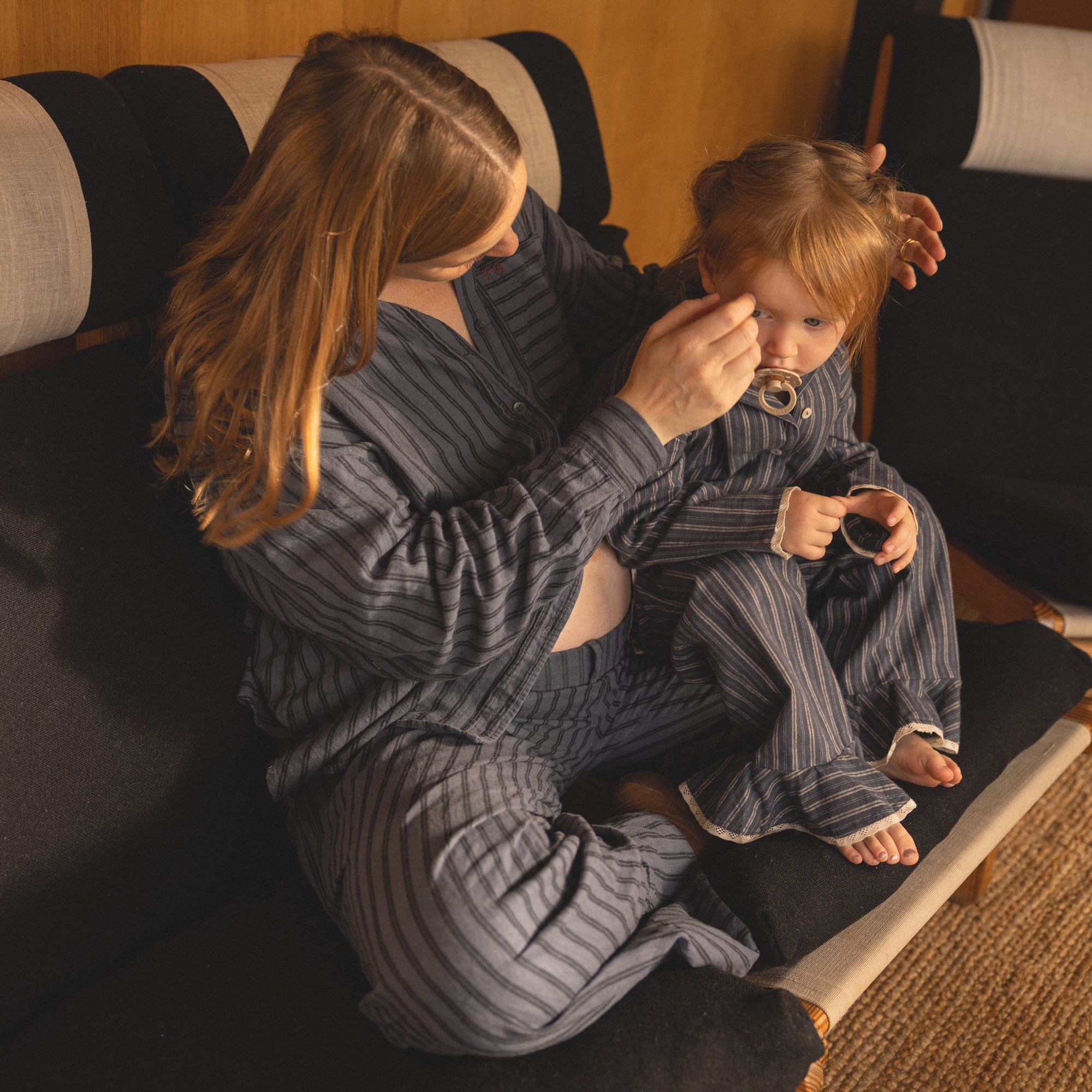 wheat-fie-pyjama-blue-holiday-stripe-bio-baumwolle image 5
