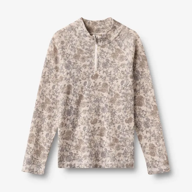 wheat-wino-baselayer-halfzip-wolle-grey-winter-flowers-merino image 1