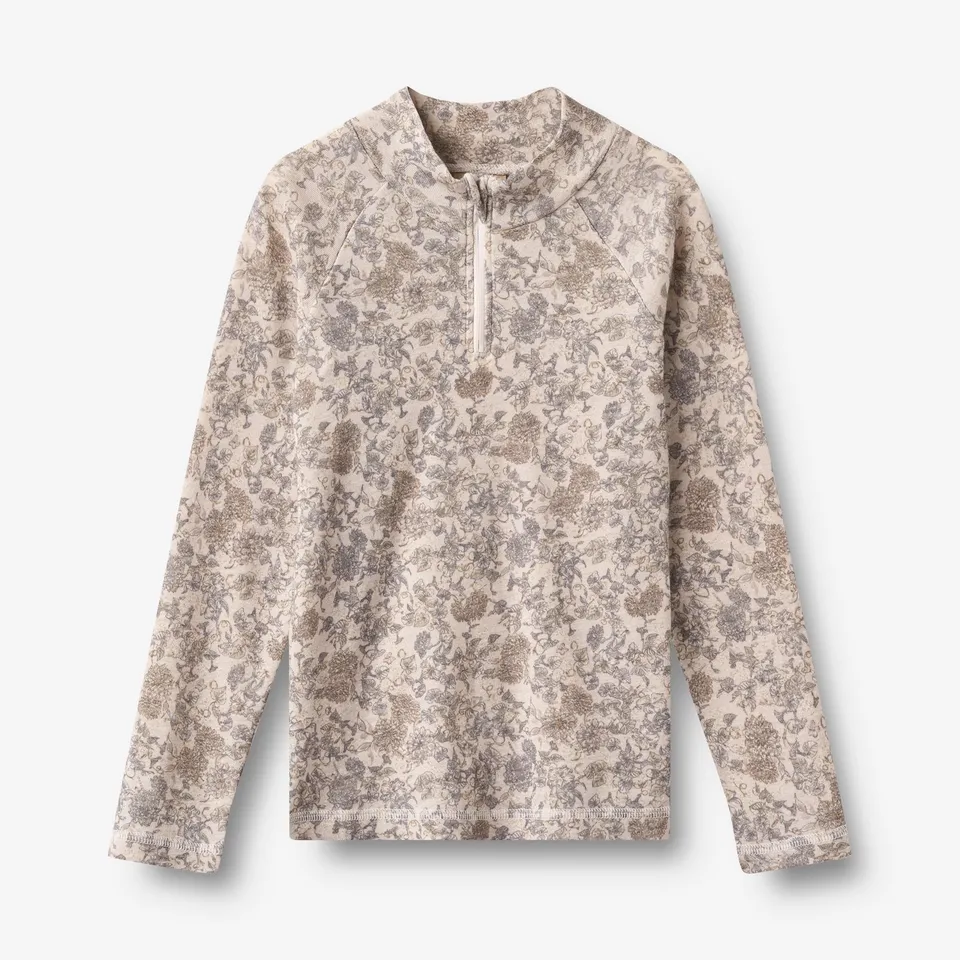 wheat-wino-baselayer-halfzip-wolle-grey-winter-flowers-merino image 1