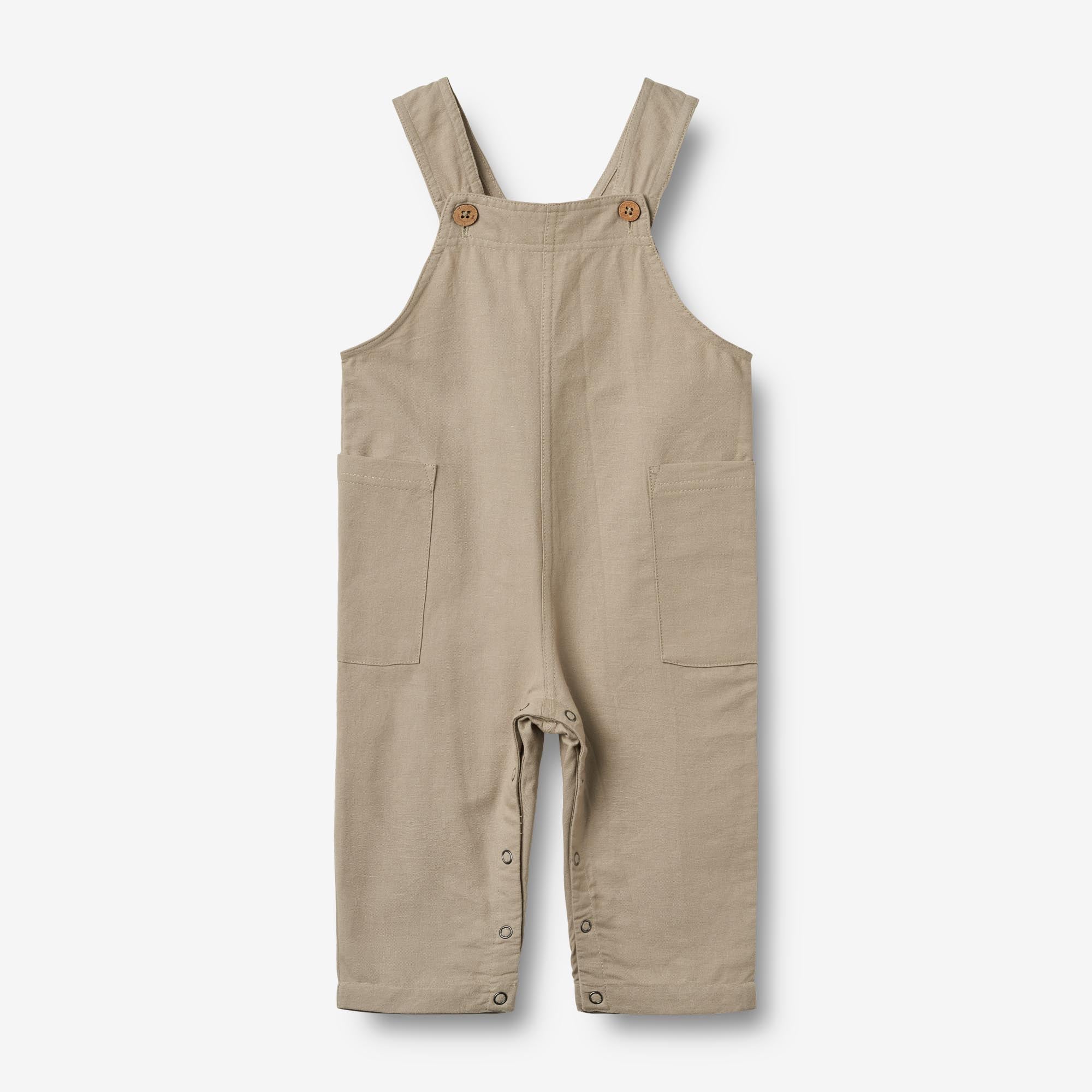wheat-ivan-latzhose-baby-beige-stone-bio-baumwolle image 1