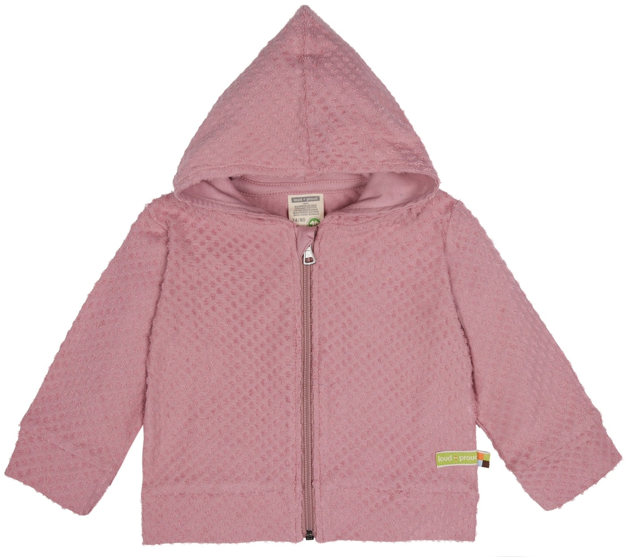 loud-proud-classics-frottee-jacke-punkte-aster-62-68 image 1