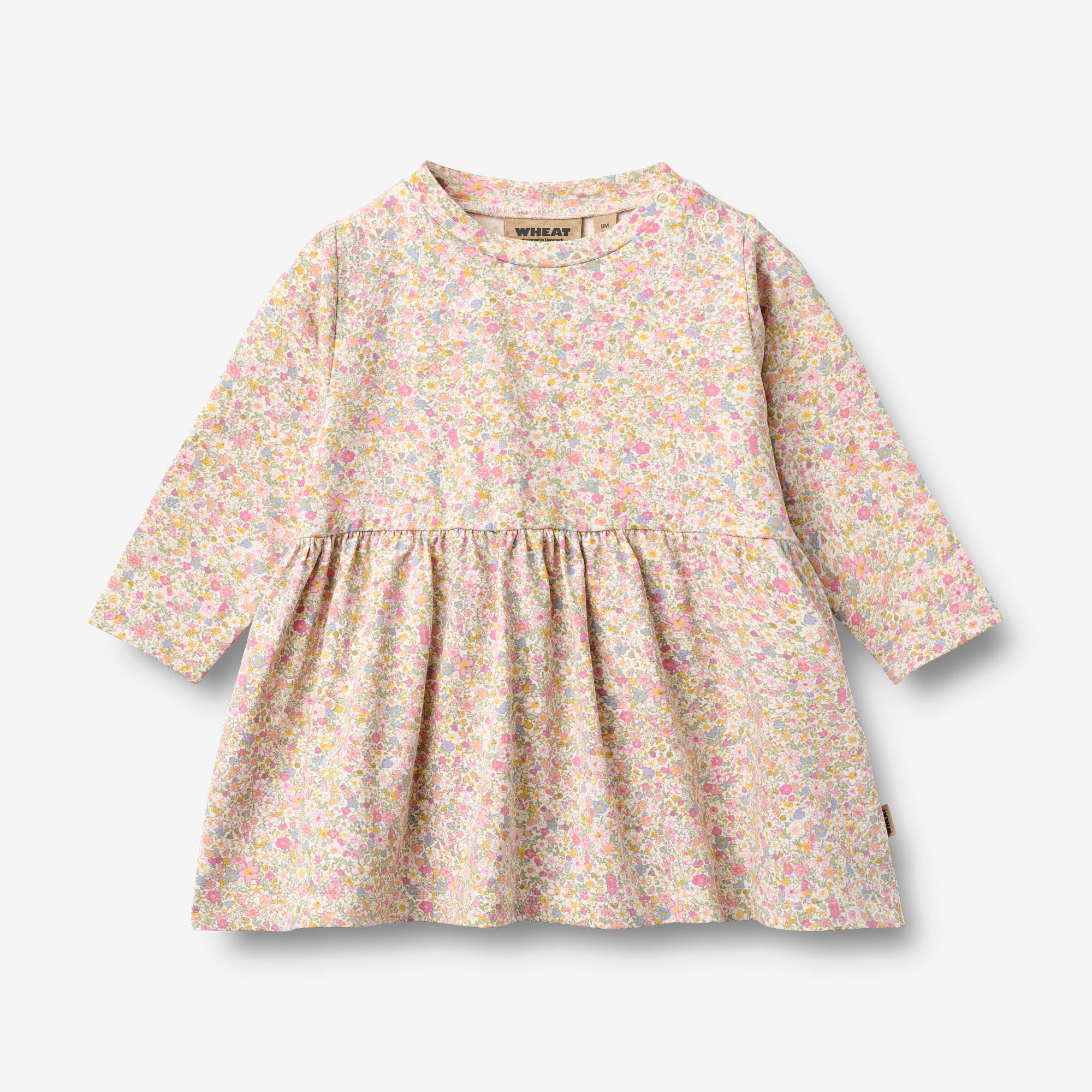 wheat-sessa-jerseykleid-langarm-blush-flower-meadow-bio image 1