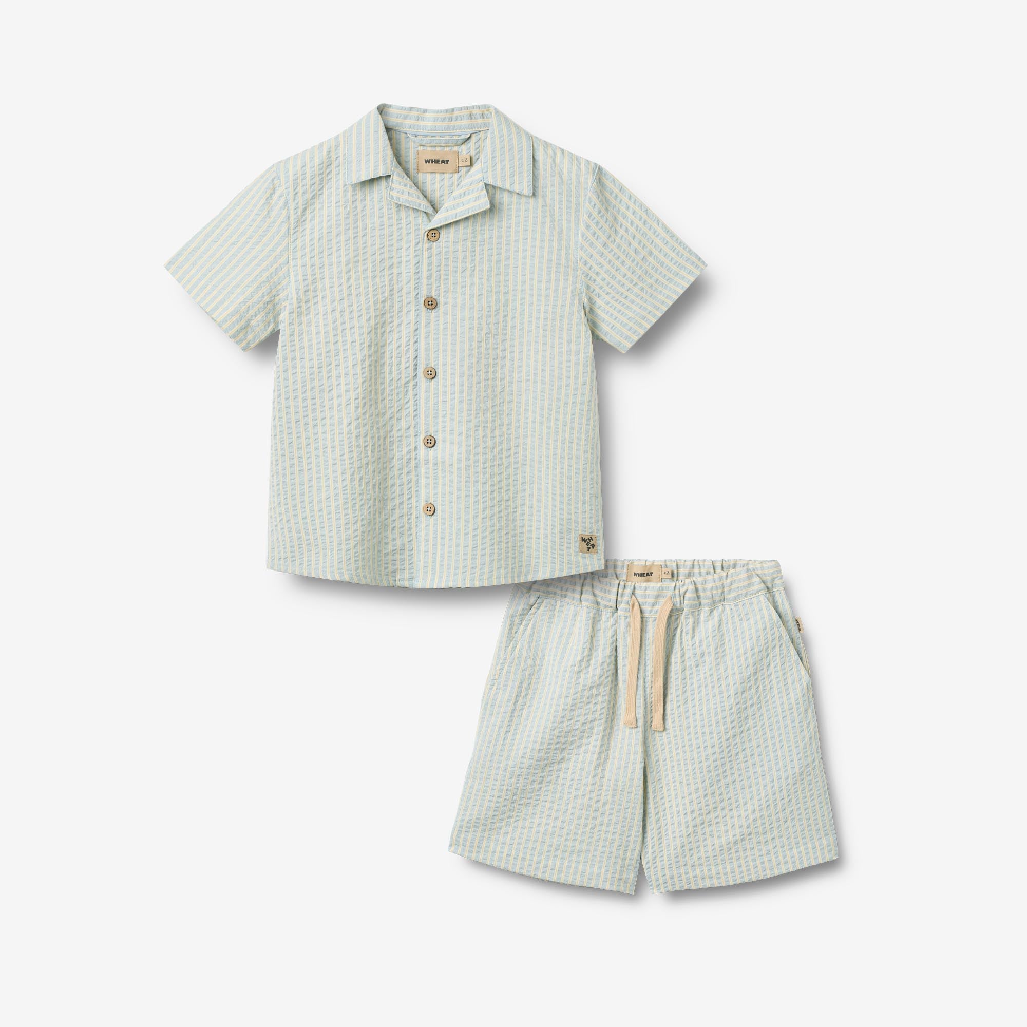 wheat-anker-set-shirt-shorts-sommer-set-summer-sky-stripe image 1