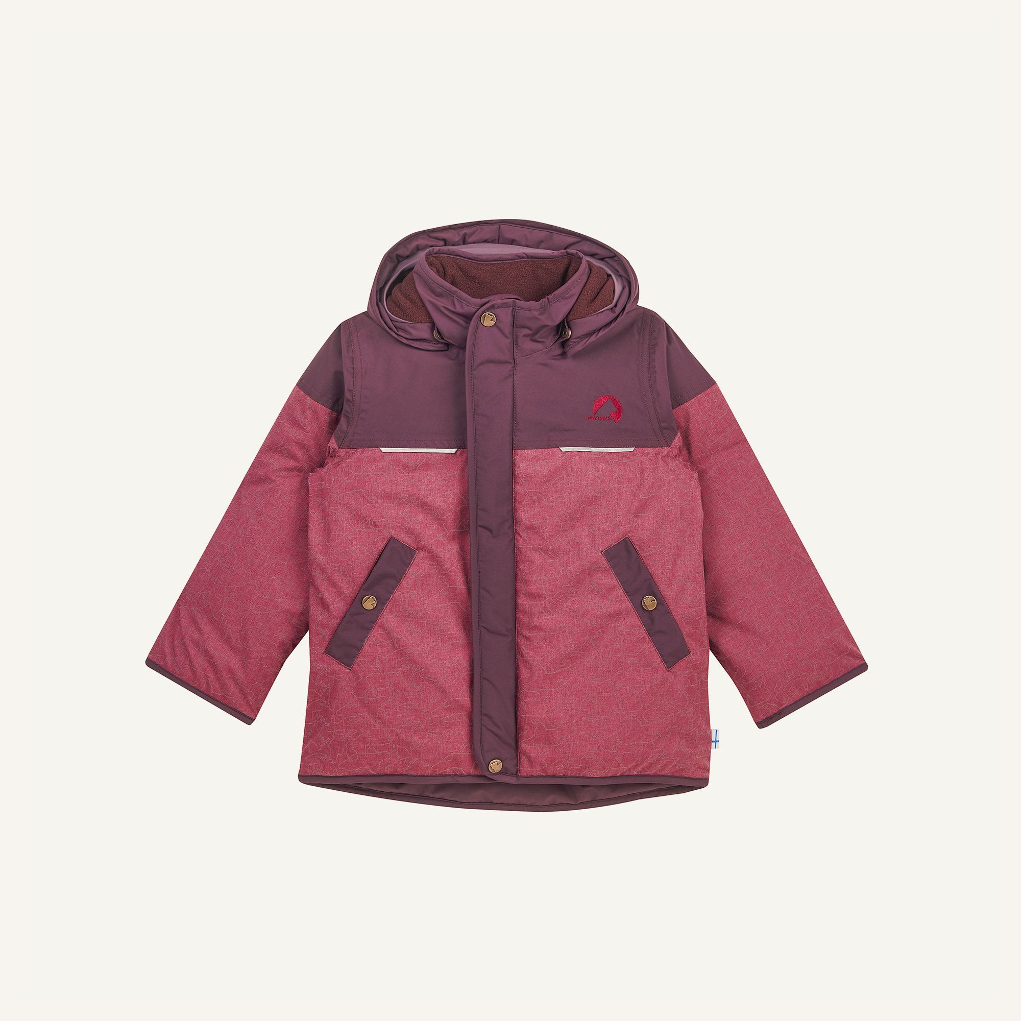 finkid-husky-koira-ice-winterparka-kinder-real-teal-navy-wasserdicht image 1