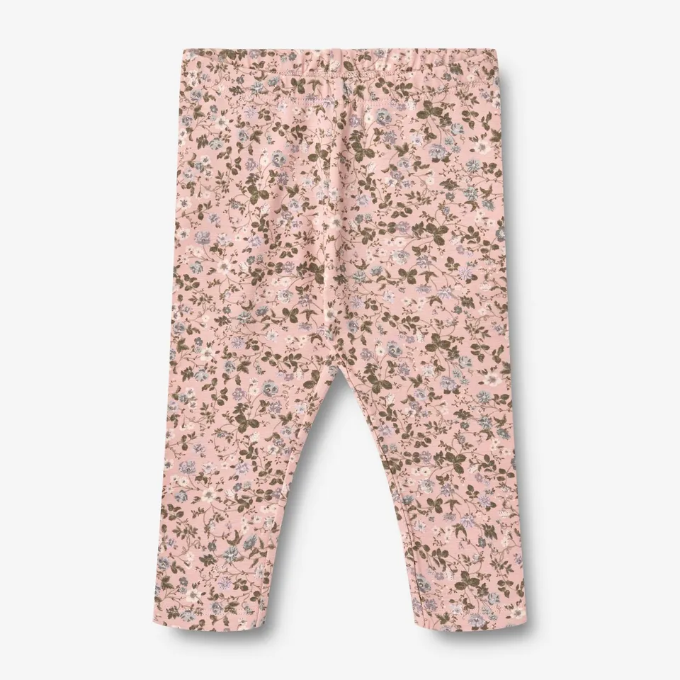 wheat-jules-jersey-legging-baby-rose-powder-flowers-bio-baumwolle image 1