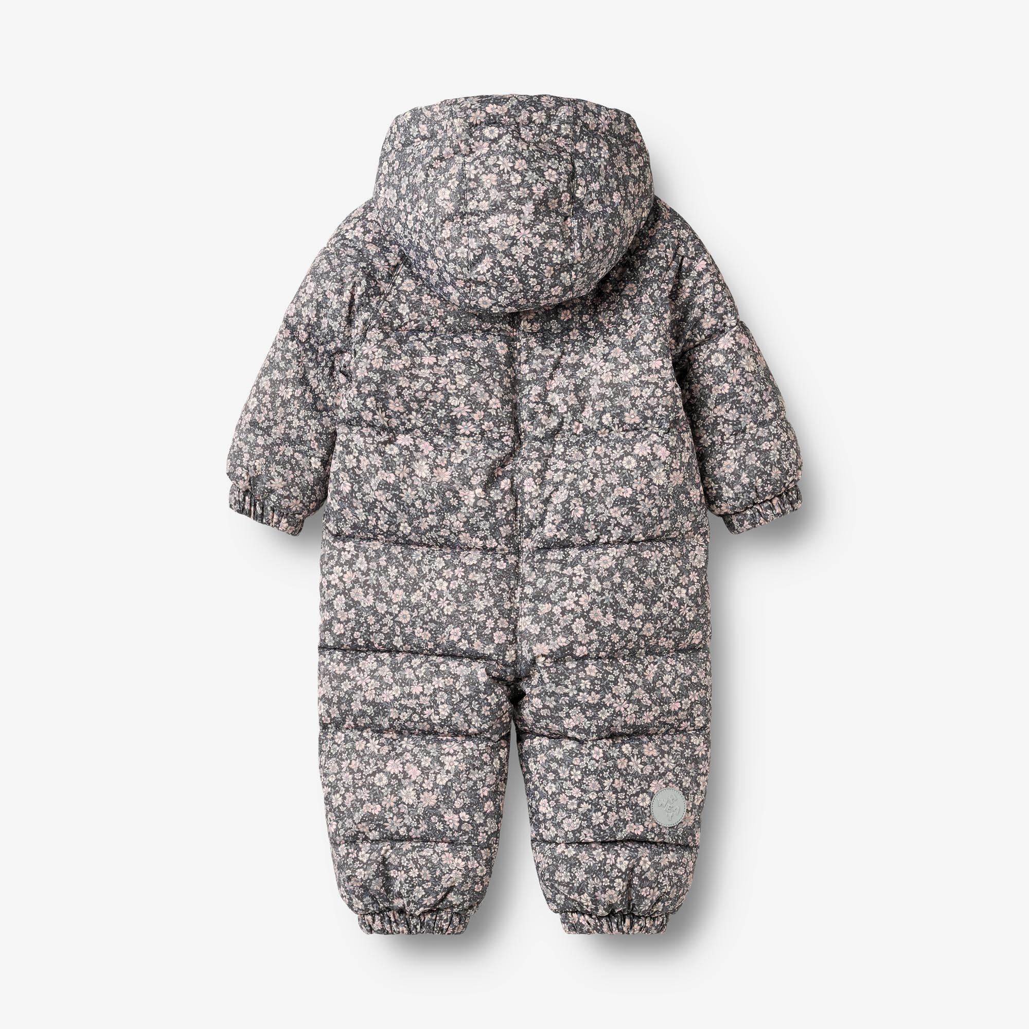 wheat-edem-schneeoverall-dark-charcoal-flowers-recyclingpolyester image 2