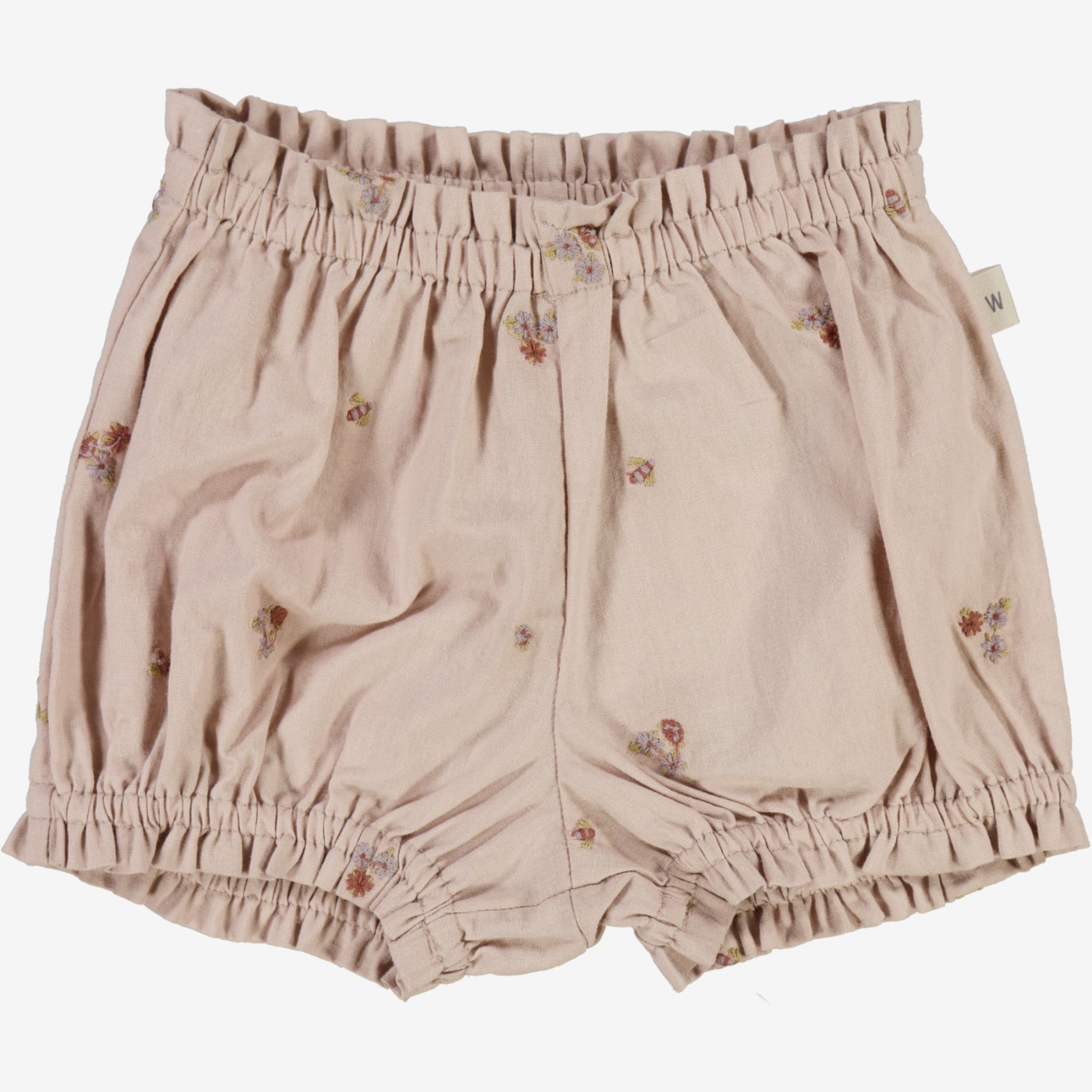 wheat-angie-nappy-pants-embroidery-flowers-baby-shorts-bio image 1