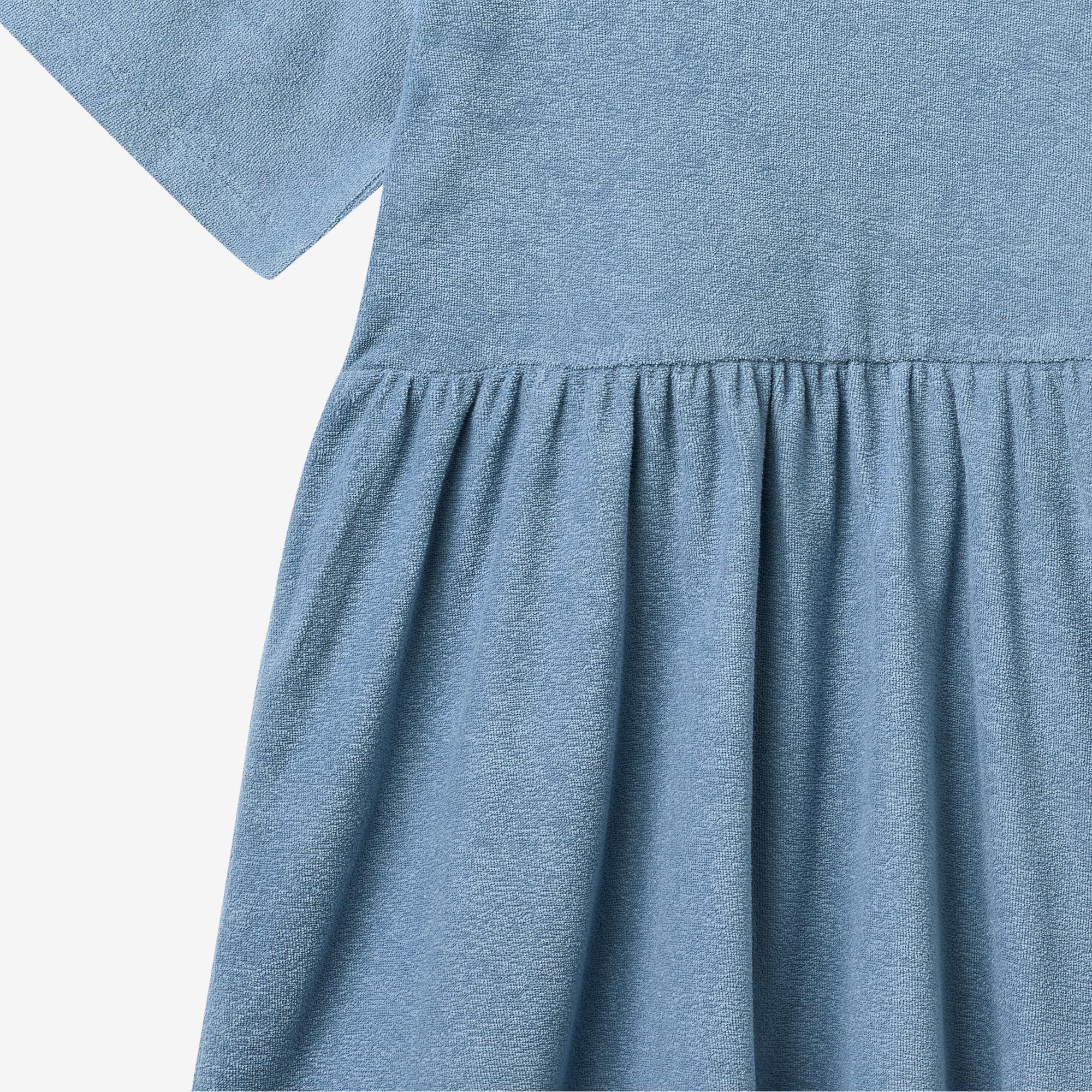 wheat-astrid-kurzarm-kleid-faded-denim-bio-baumwolle image 3