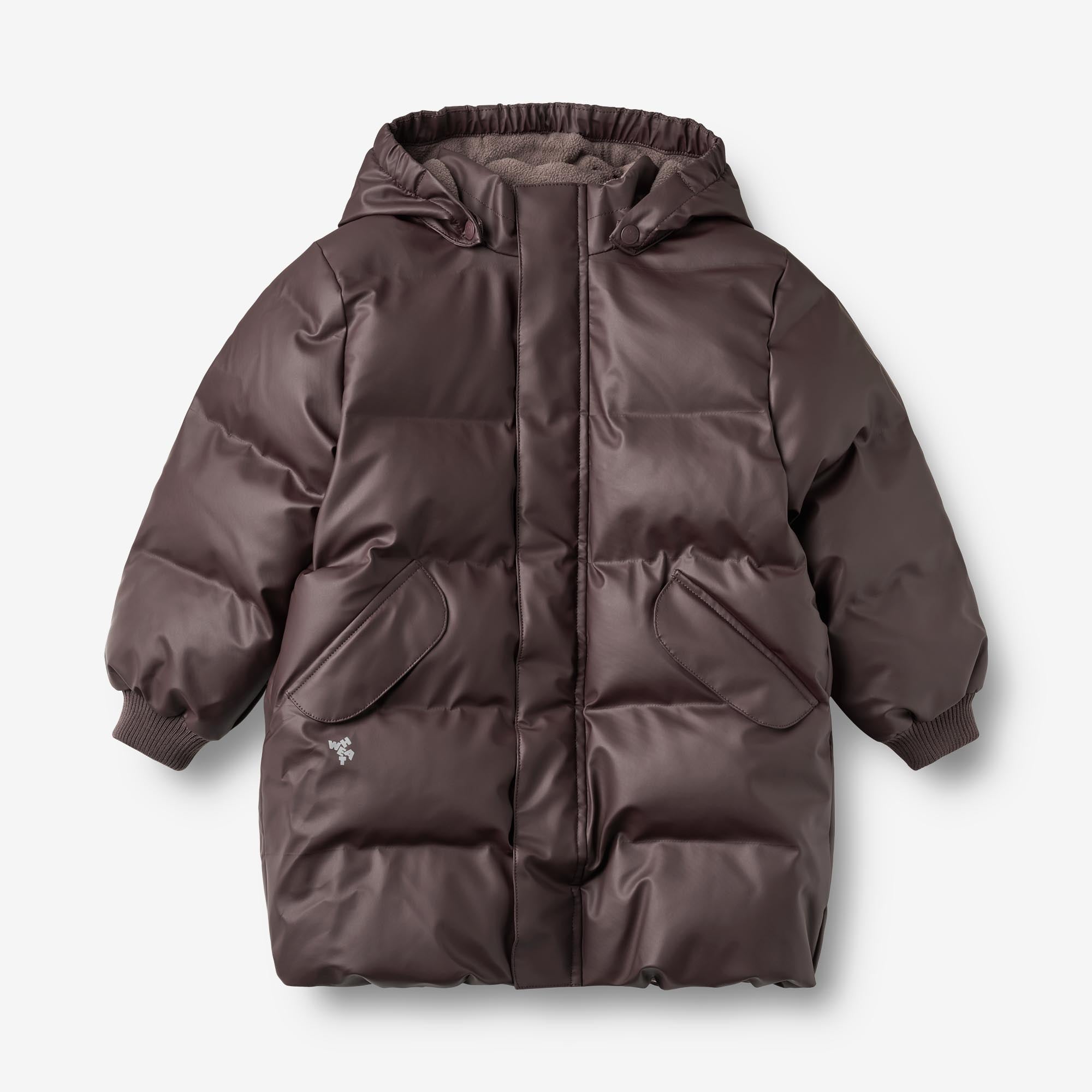 wheat-coast-pu-puffer-jacket-chocolate-plum-wasserdicht image 1