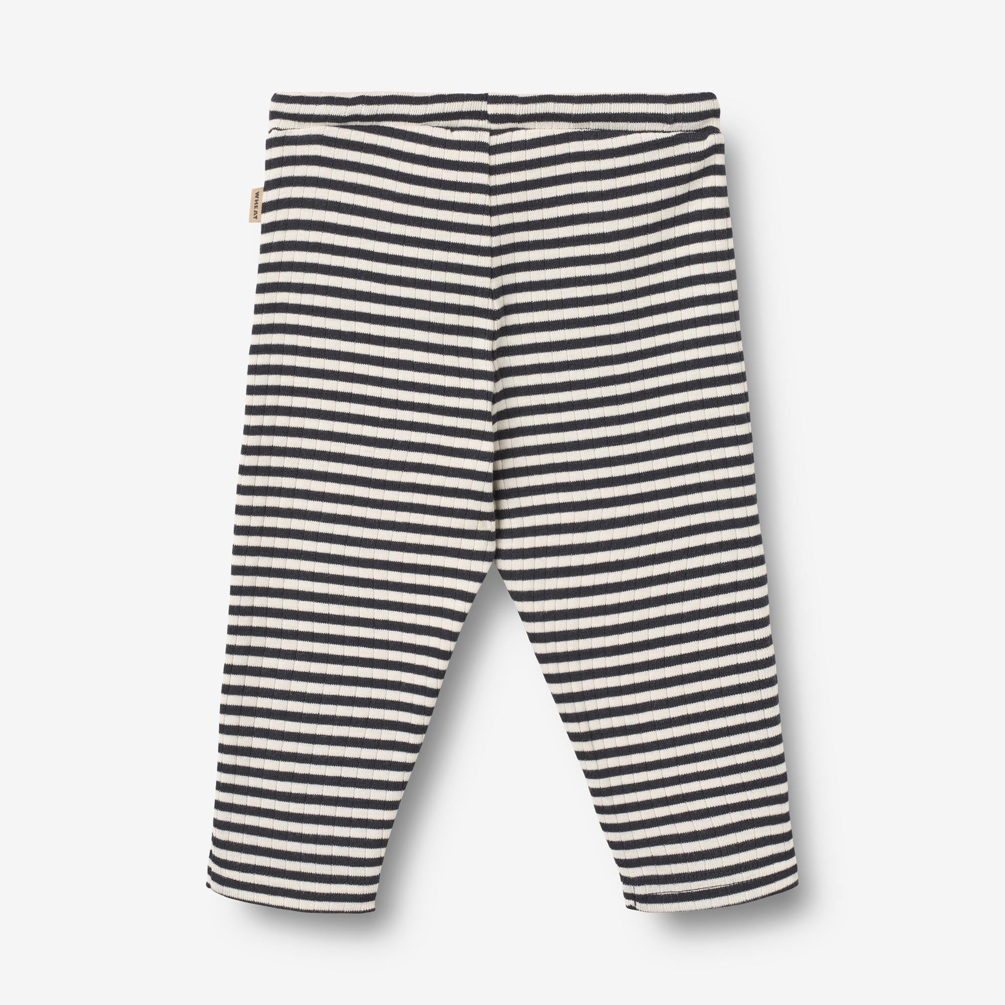 wheat-manfred-jersey-pants-babyhose-navy-rib-stripe-bio image 2