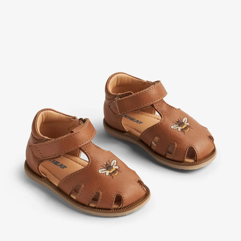 wheat-lowe-sandale-baby-ledersandalen-natural-klett image 1