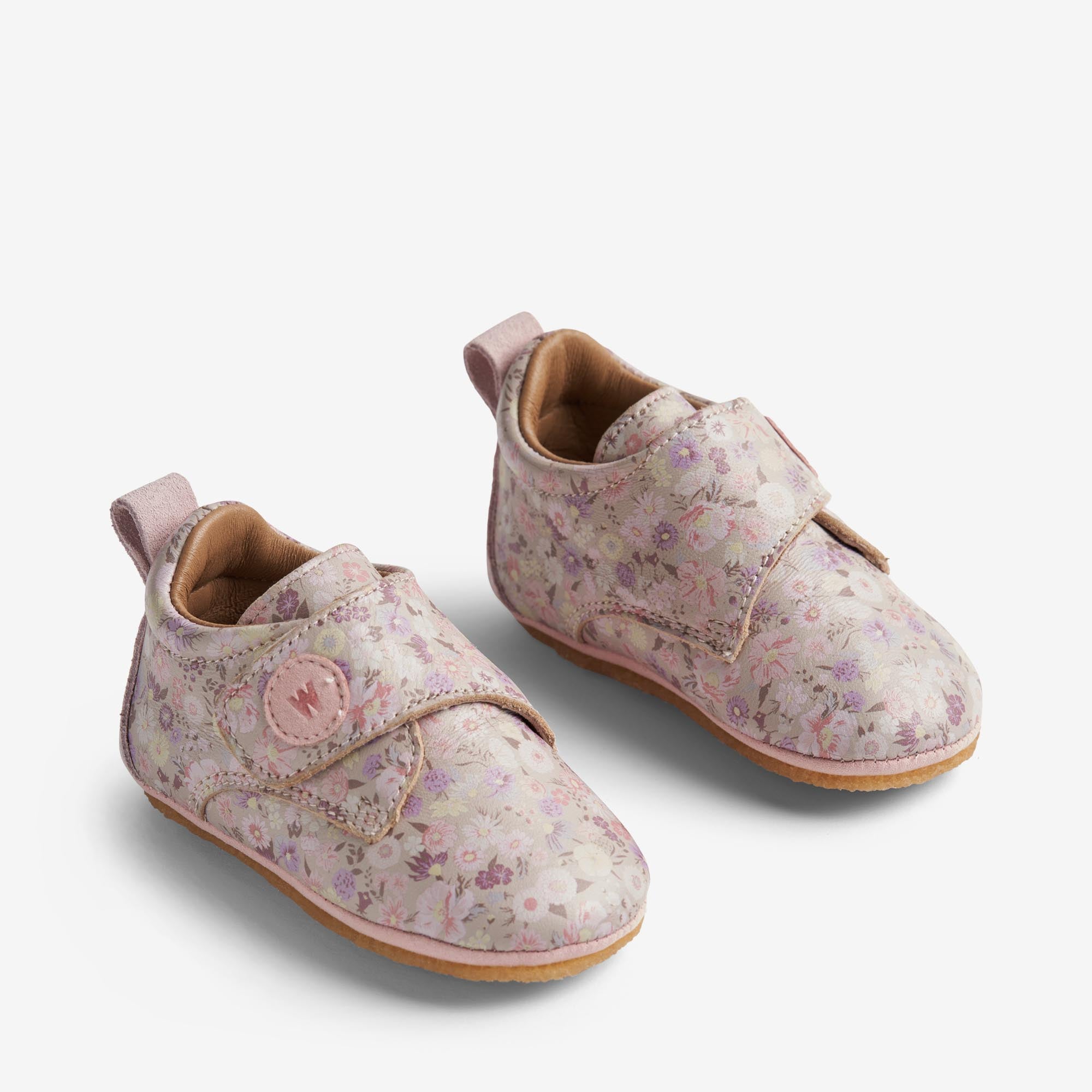 wheat-dakota-hausschuhe-clam-multi-flowers-leder image 1