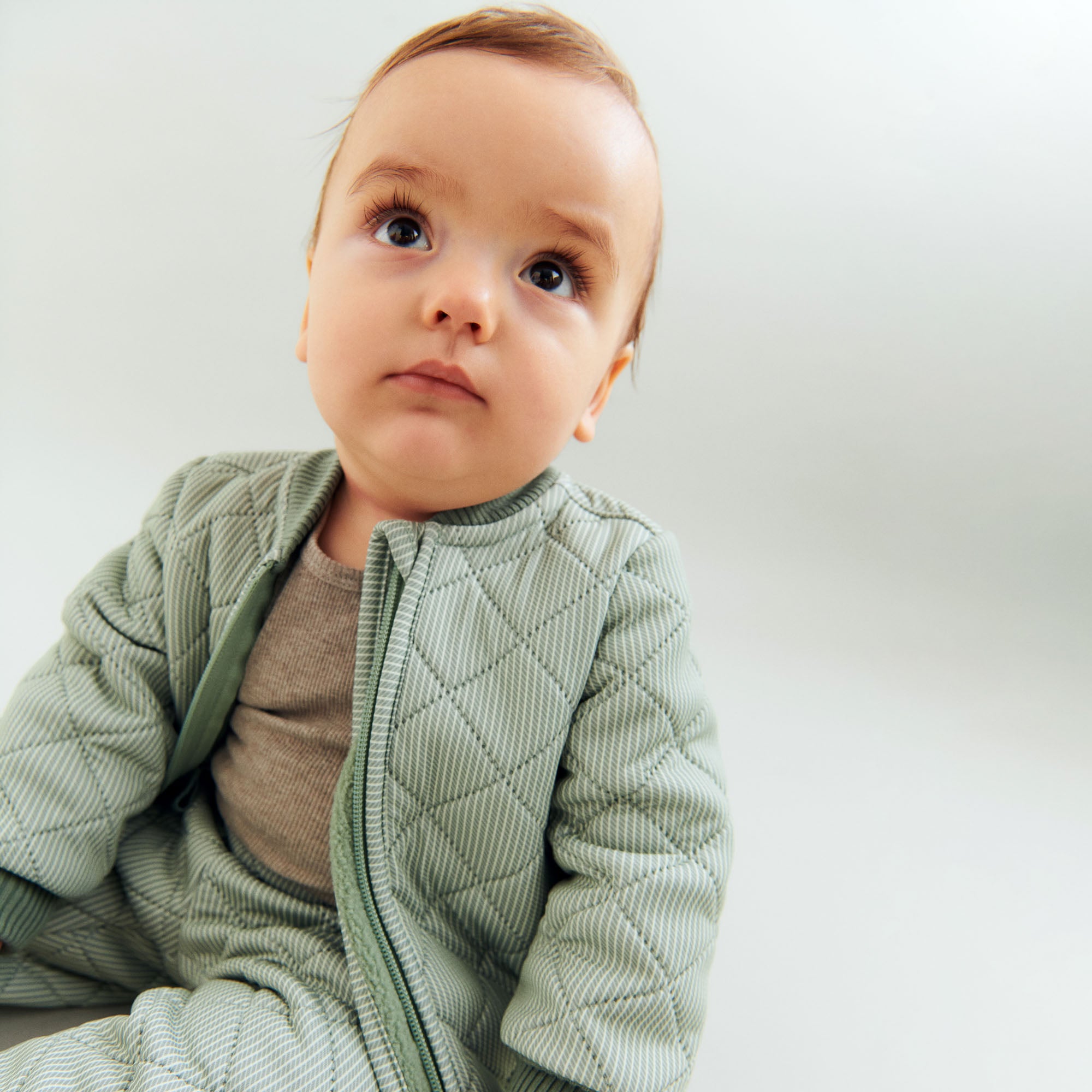 wheat-alex-thermohose-green-stripe-recycling-winddicht-baby image 2