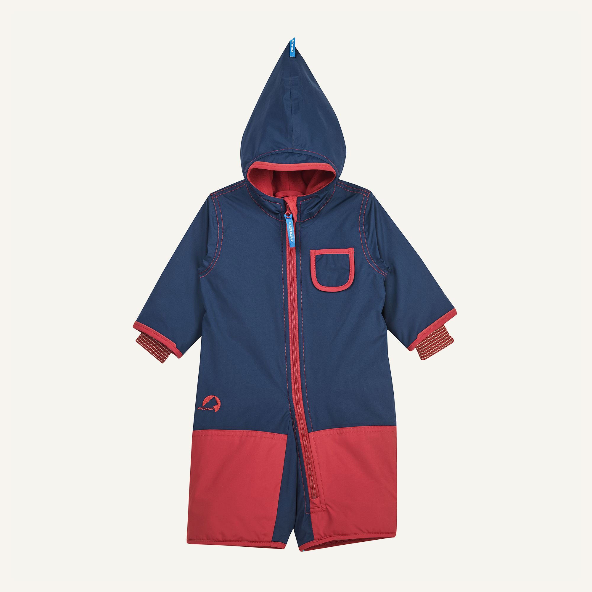 finkid-husky-pikku-winter-eko-schneeanzug-golden-yellow-navy-80-90 image 1