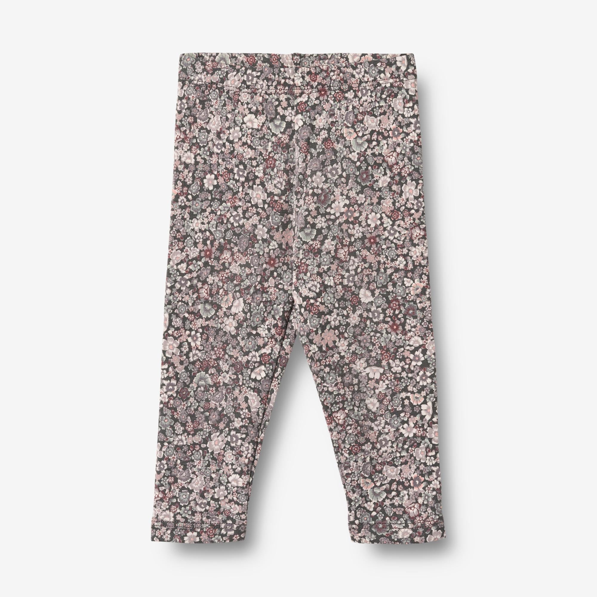 wheat-jersey-leggings-jules-purple-stone-flowers-baby-bio image 1