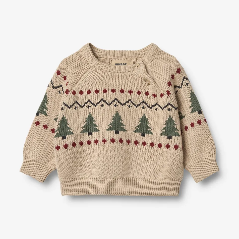 wheat-balou-pullover-warm-sand-baby-bio-baumwolle image 1
