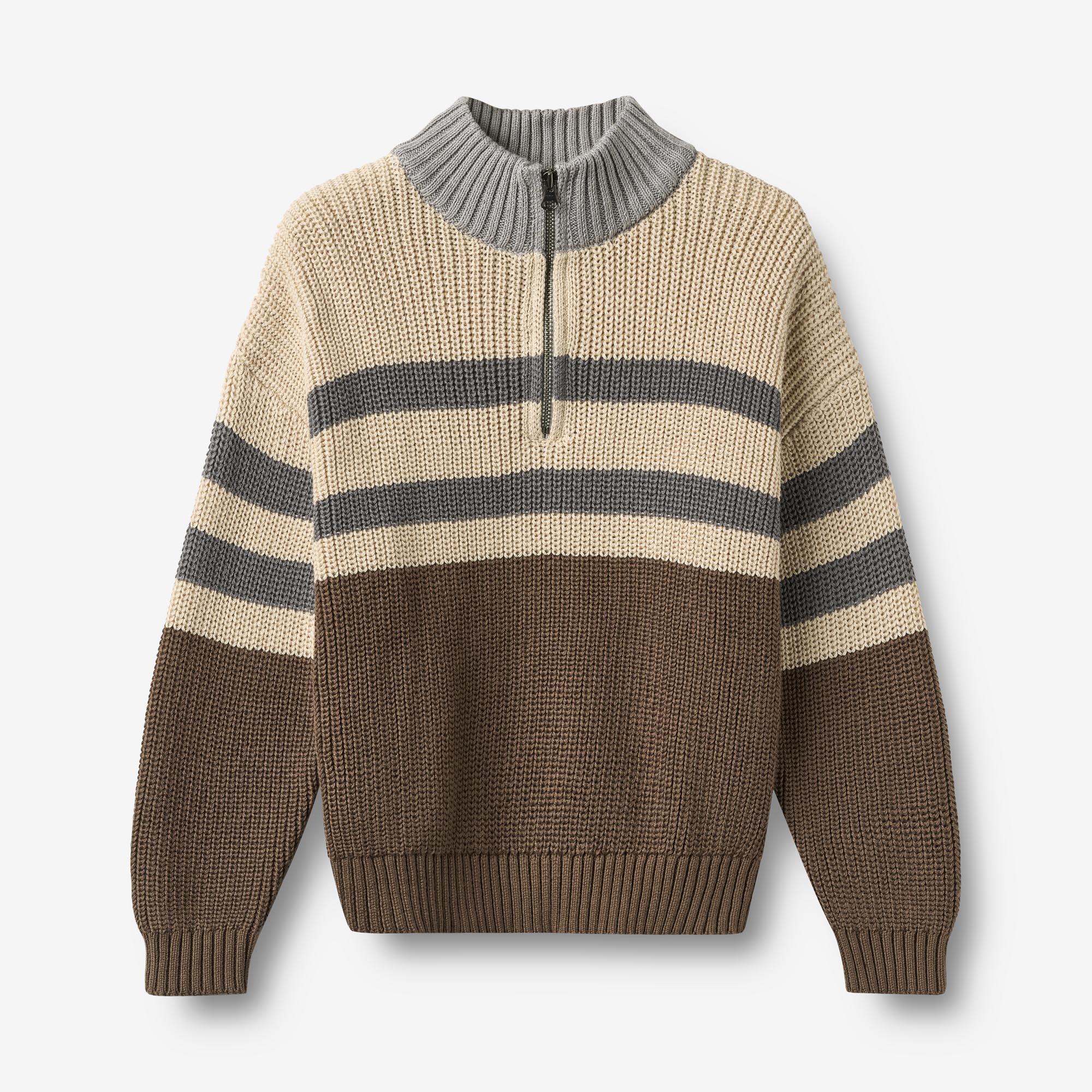 wheat-simo-half-zip-pullover-dry-wood-bio-strick image 1