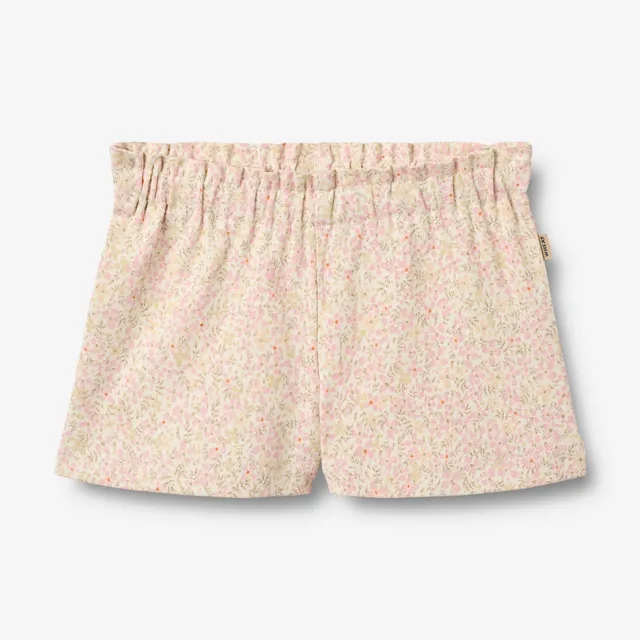 wheat-sandy-shorts-baby-coral-flowers-bio image 1