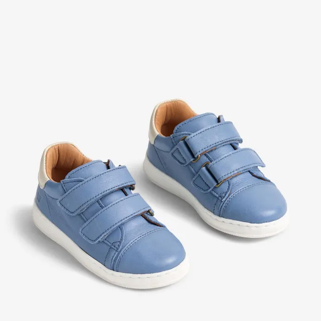 wheat-velo-sneaker-faded-denim-leder-mit-klett image 1