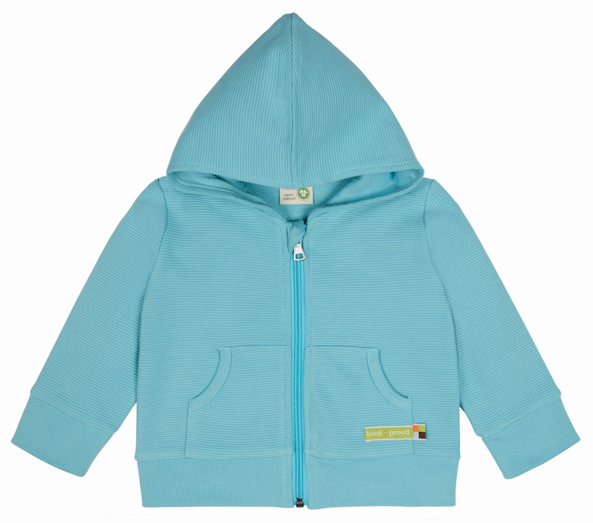 loud-proud-classics-kapuzenjacke-rippenstruktur-gold-sweatjacke image 7