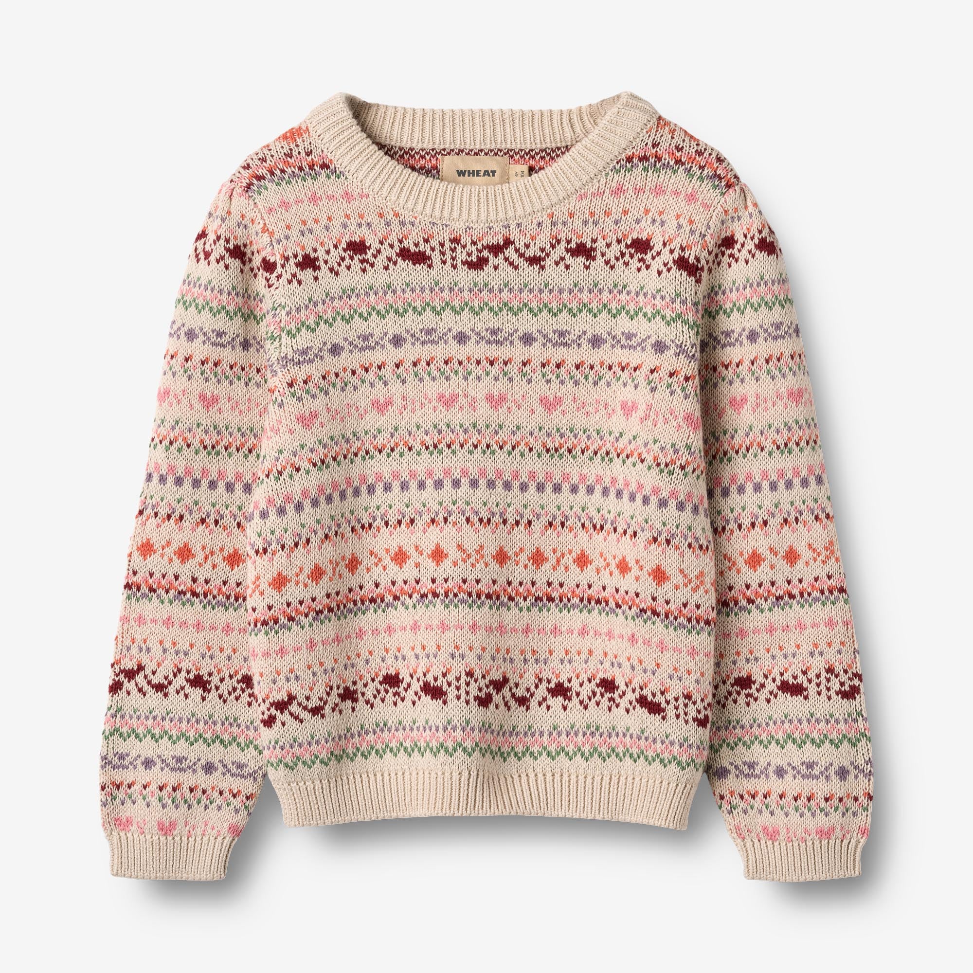wheat-clothing-olga-pullover-multi-jacquard-bio-baumwolle image 1