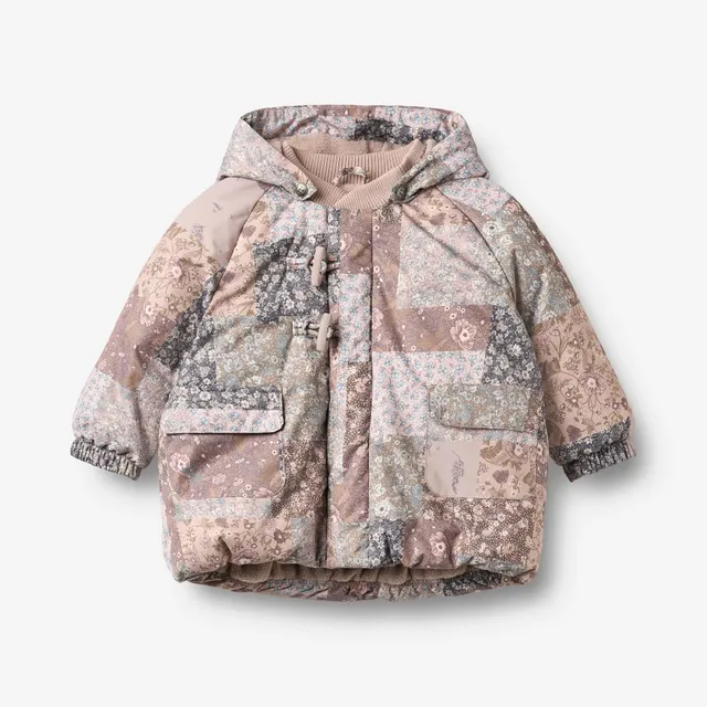 wheat-outerwear-billo-pufferjacke-patchwork-flowers-wasserdicht image 1