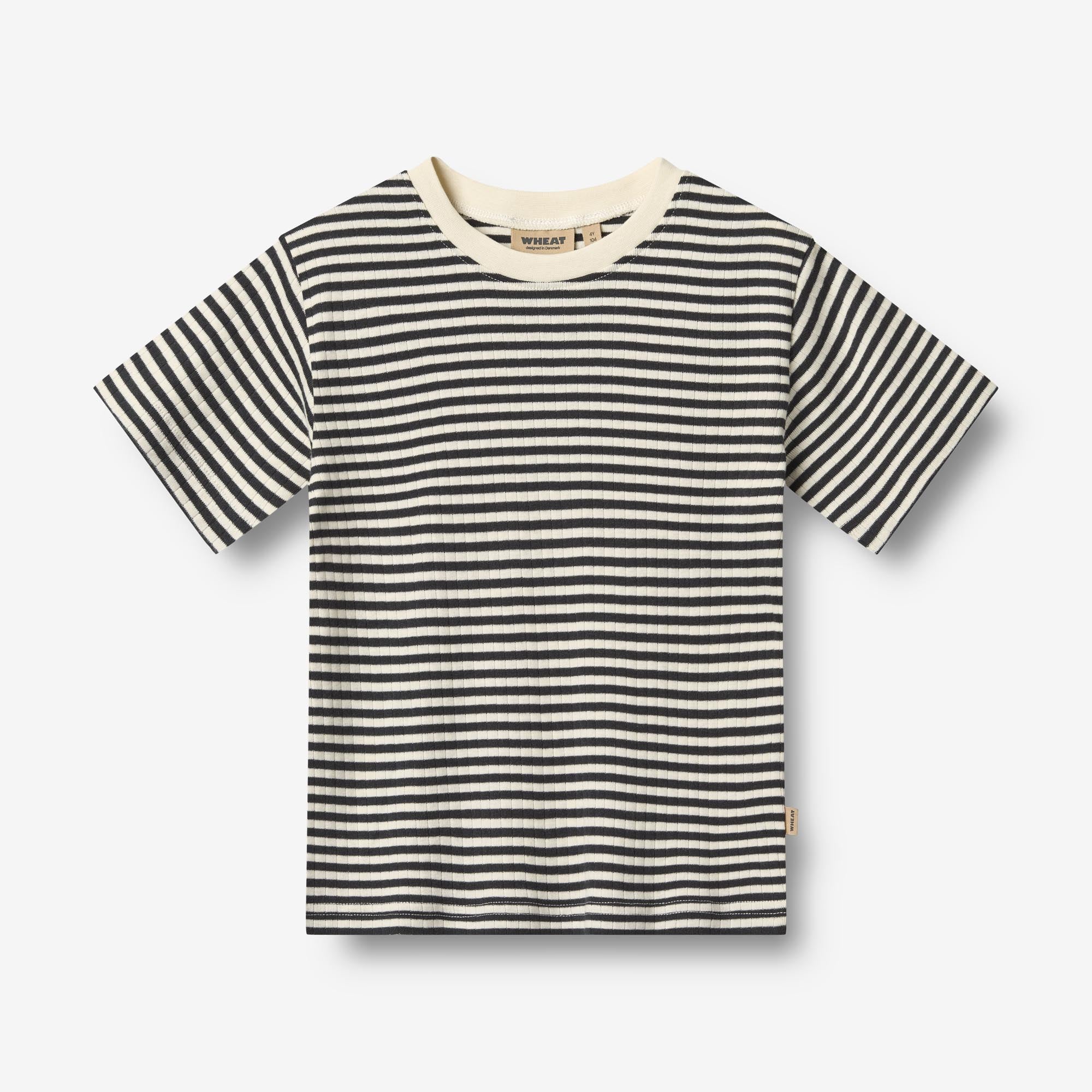 wheat-fabian-t-shirt-2er-navy-rib-stripe-bio image 4