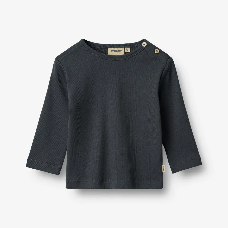 wheat-milo-langarmshirt-navy-bio-baumwolle-baby image 1