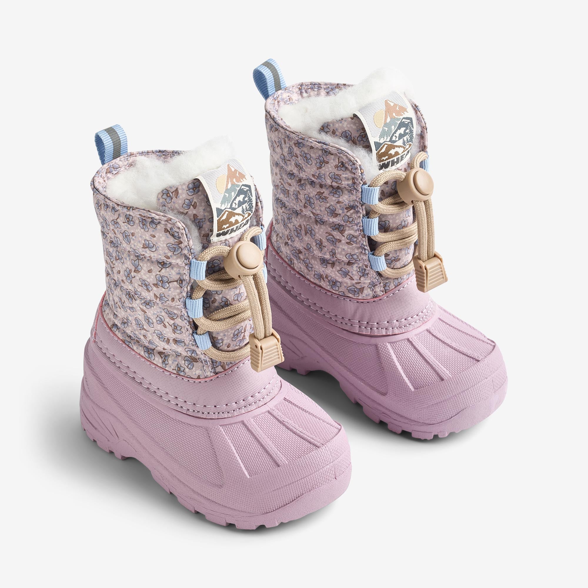 wheat-aleex-winterboot-lilac-blue-flowers-wasserdicht image 1