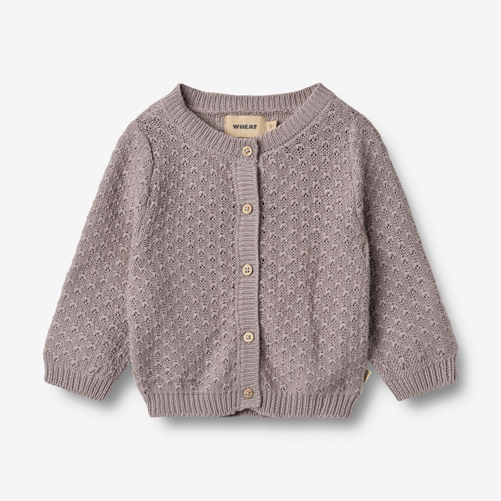 wheat-magnella-strickjacke-dusty-purple-bio-baumwolle-baby image 1