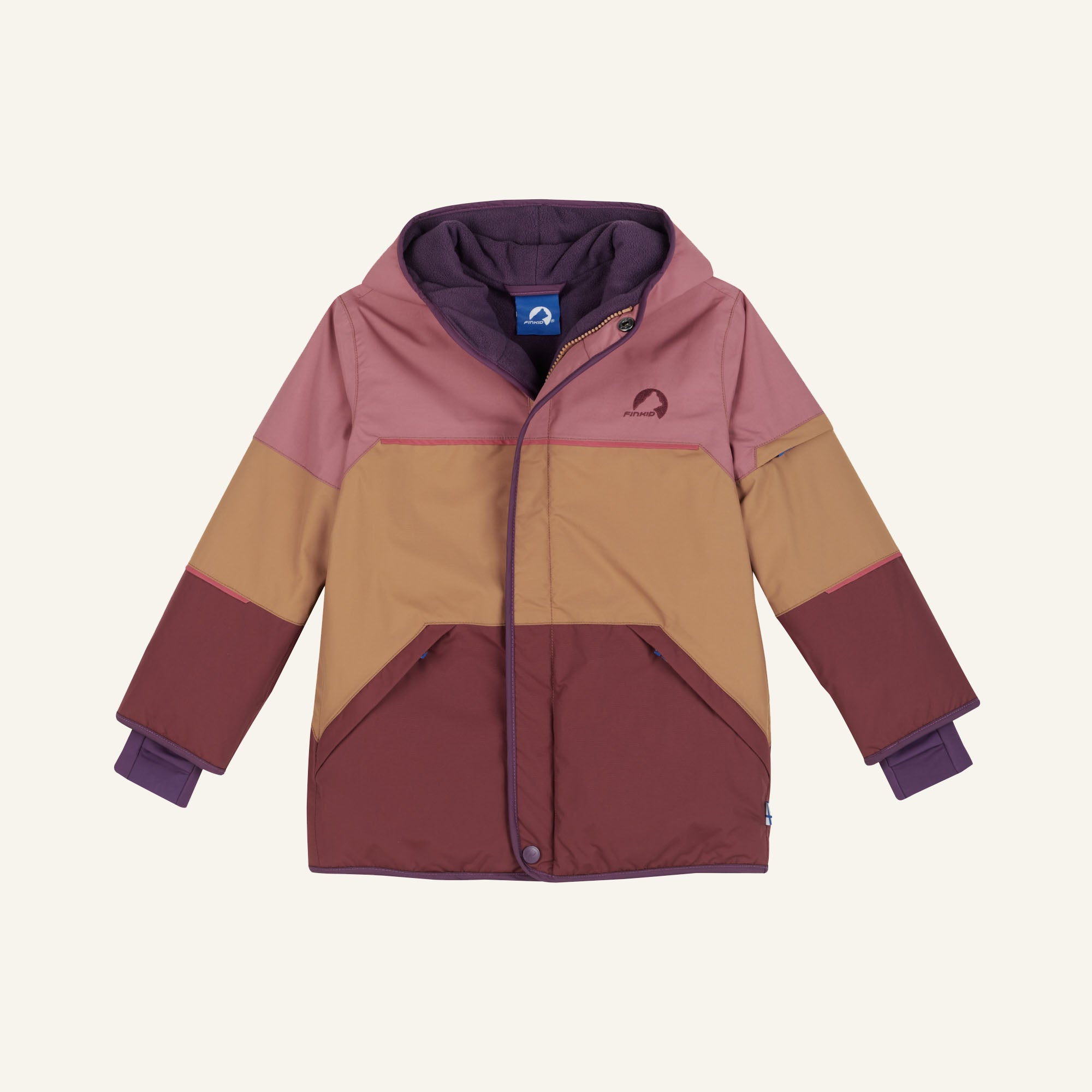 finkid-husky-taika-snow-winterjacke-apple-green-ocean-110-120-wasserdicht image 1