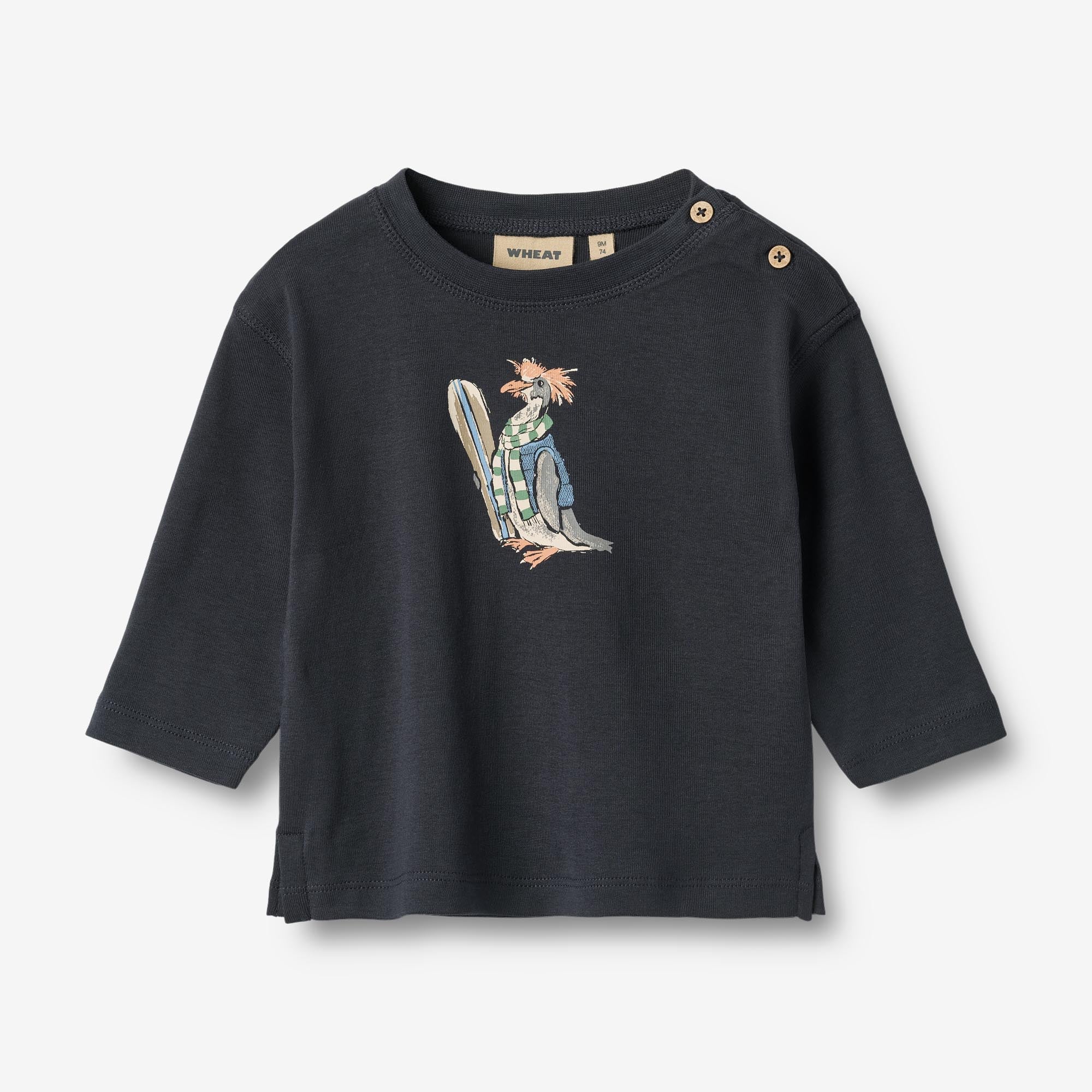 wheat-monty-langarmshirt-navy-baby-bio-baumwolle image 1