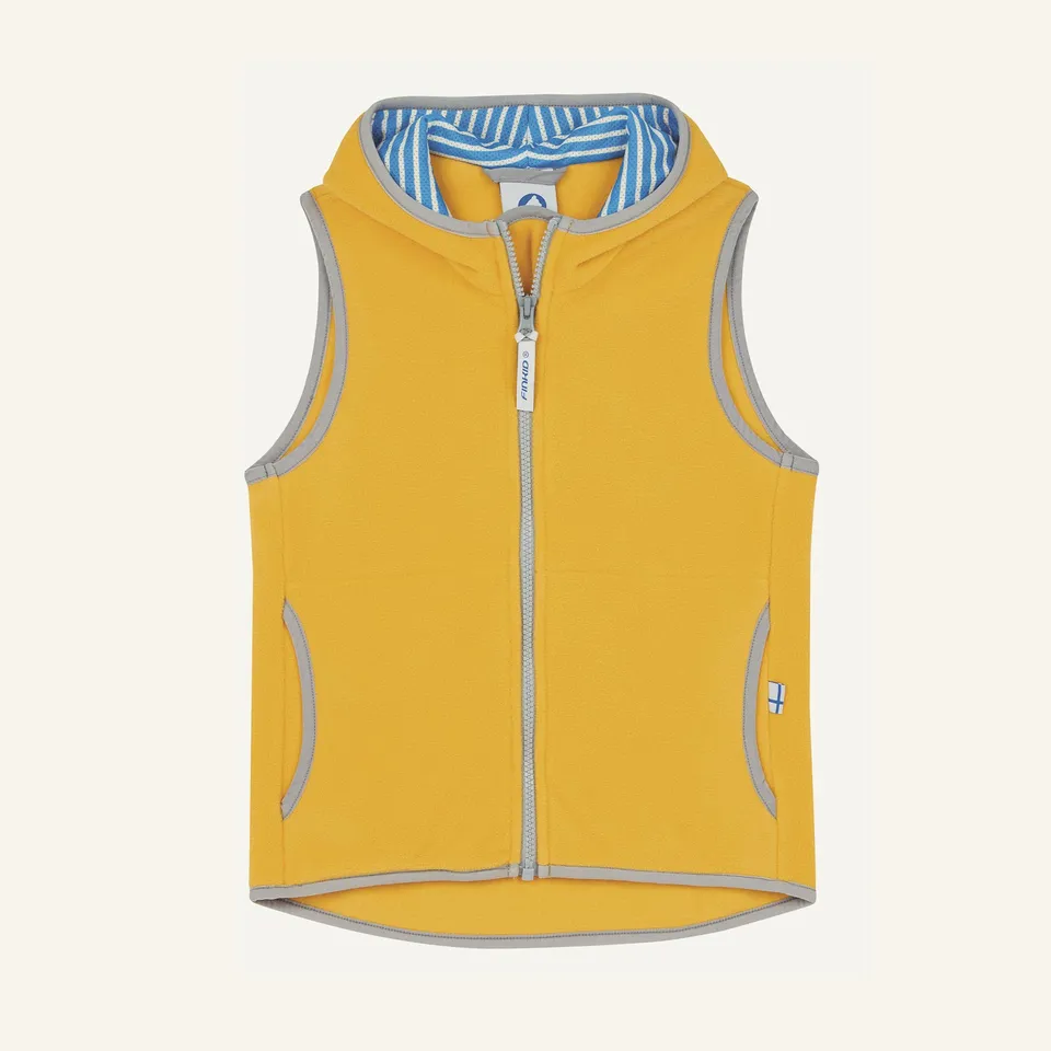 finkid-husky-poppeli-fleeceweste-yellow-storm-zip-in image 1