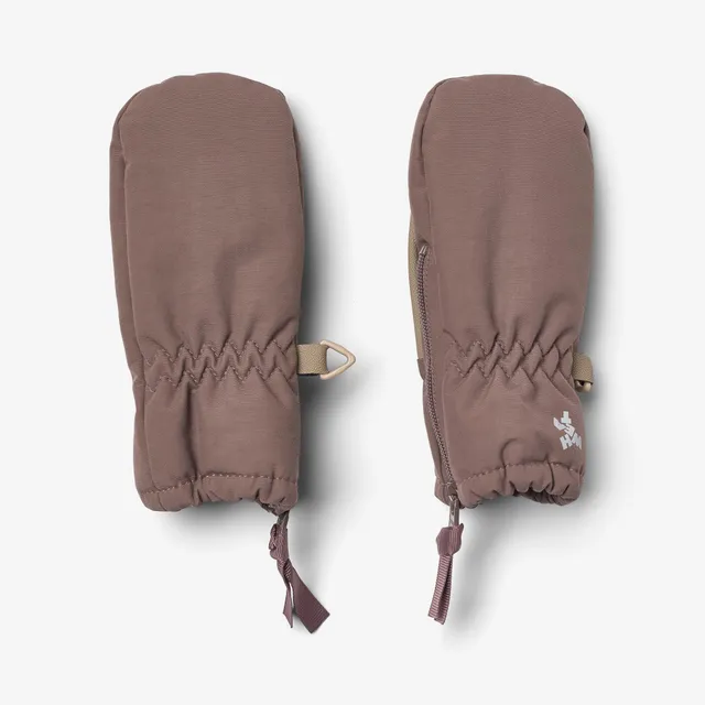 wheat-technical-mittens-zipper-f-ustlinge-plum-truffle-wasserdicht image 1