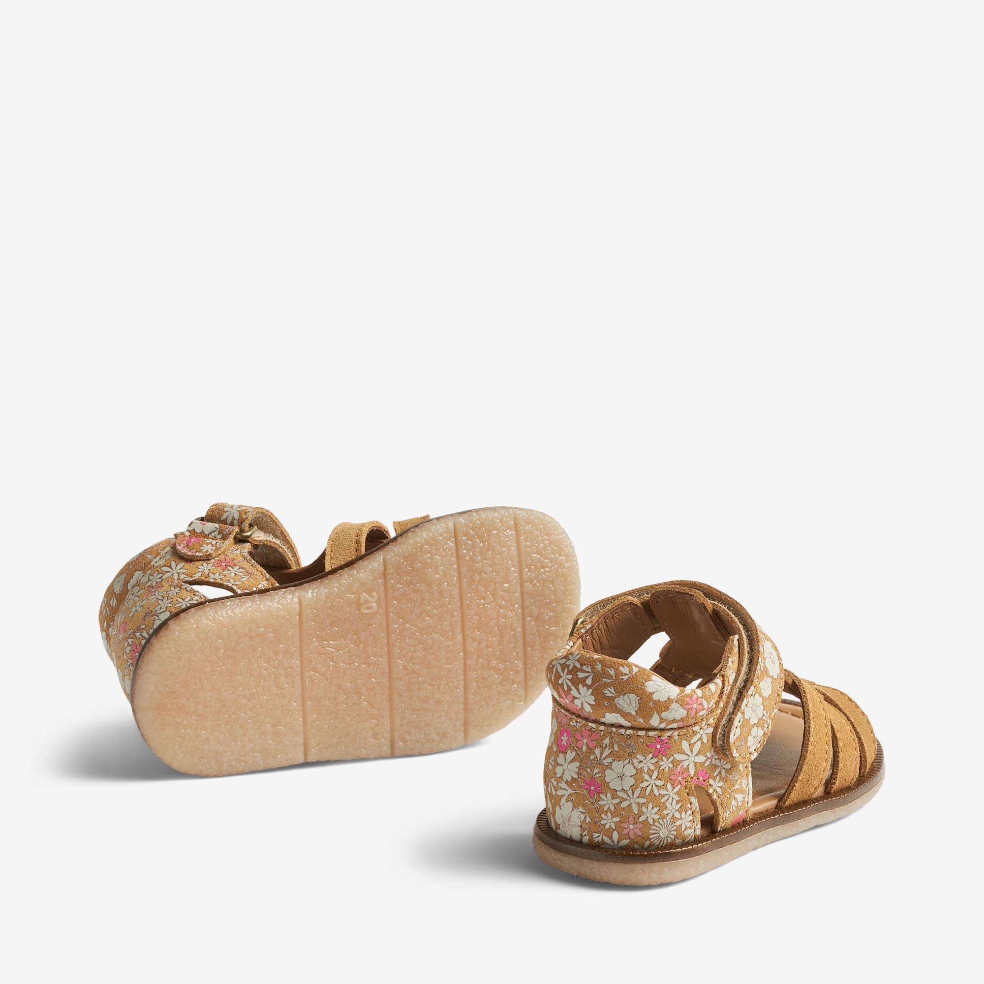 wheat-bray-sandale-baby-tan-white-flower-leder image 3
