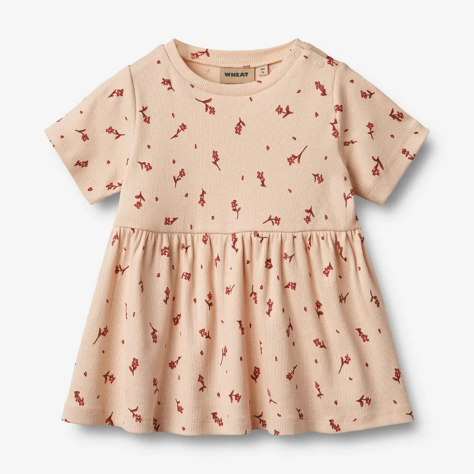 wheat-anna-jerseykleid-rose-water-flowers-bio image 1