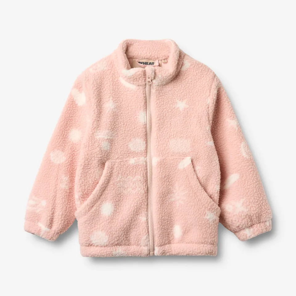 wheat-outerwear-helge-fleecejacke-kinder-cameo-rose-jacquard image 1