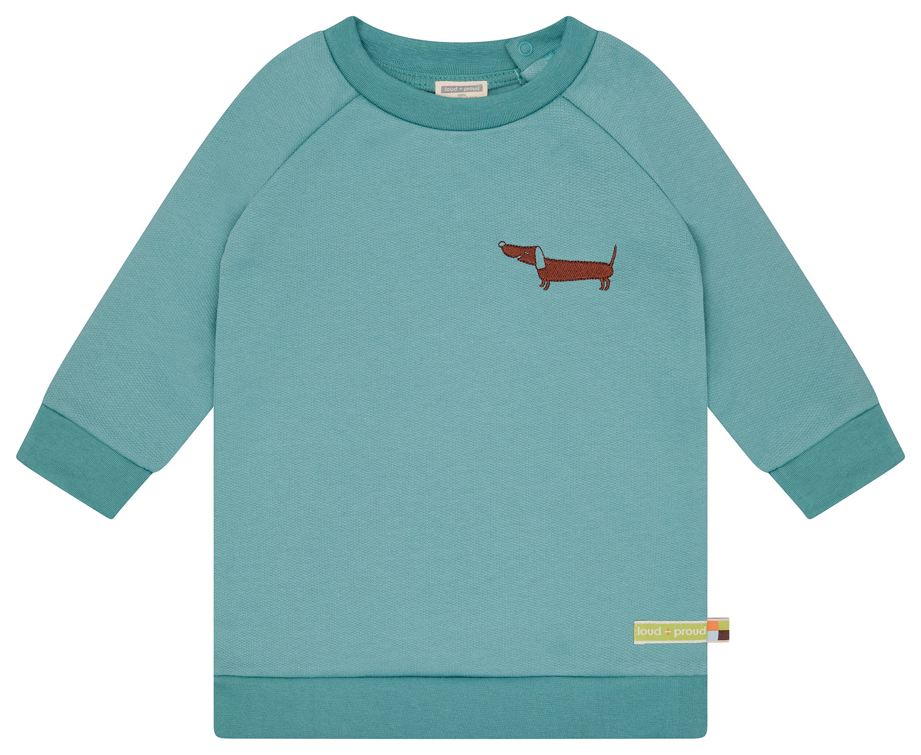 loud-proud-classics-dackel-sweatkleid-bio-baumwolle-curry image 7