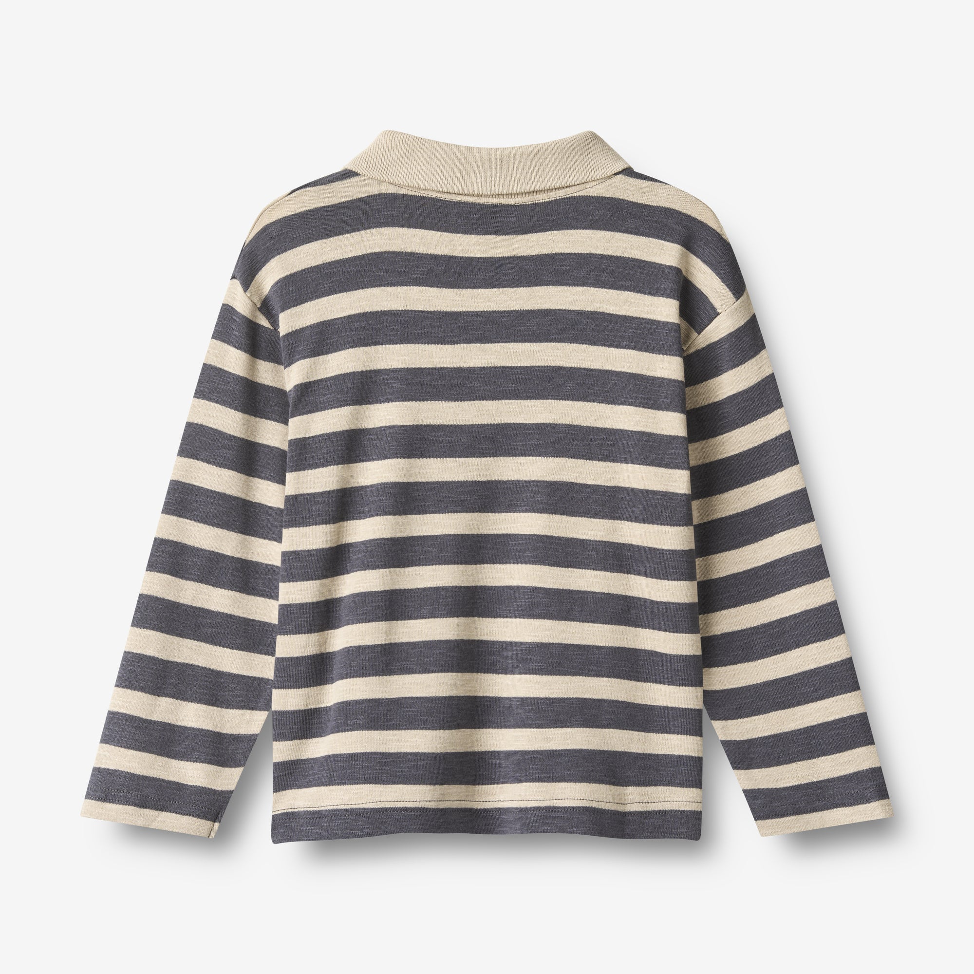 wheat-fred-polo-shirt-langarm-greyblue-stripe-bio-baumwolle-junge image 5