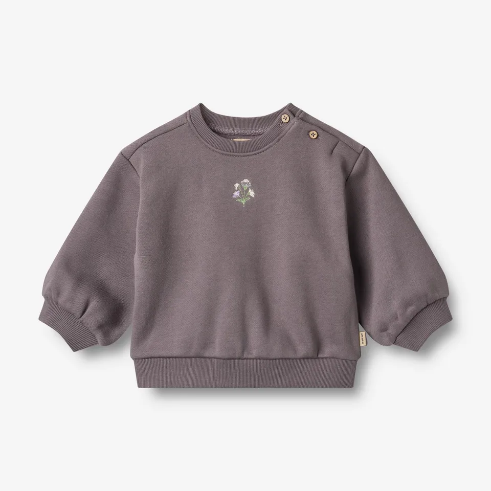 wheat-eliza-baby-sweatshirt-pullover-lila-bio-baumwolle image 1