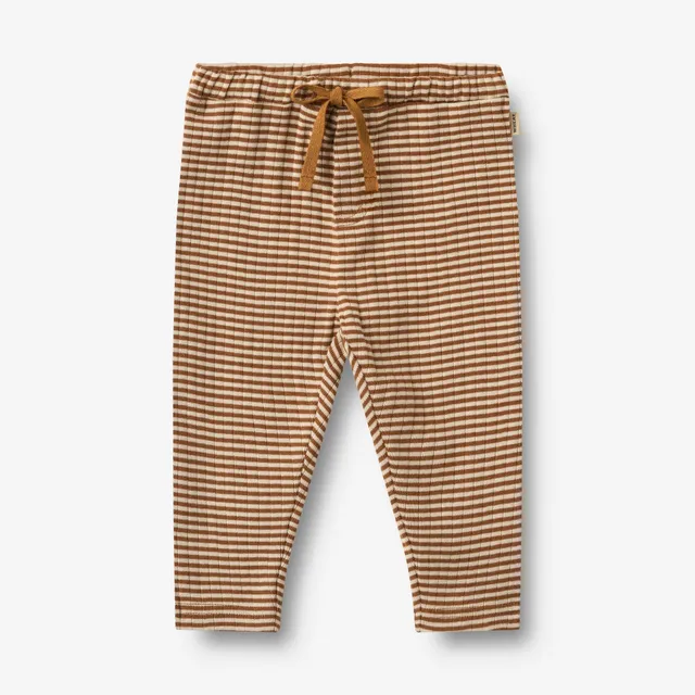 wheat-manfred-jersey-pants-warm-hazel-stripe-babyhose-bio-gr-62 image 1