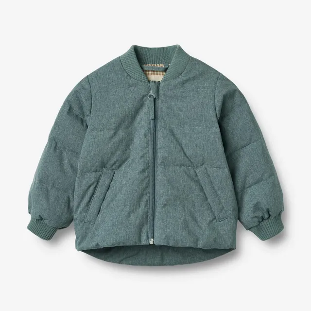 wheat-malo-puffer-jacke-navy-melange-wasserabweisend image 1