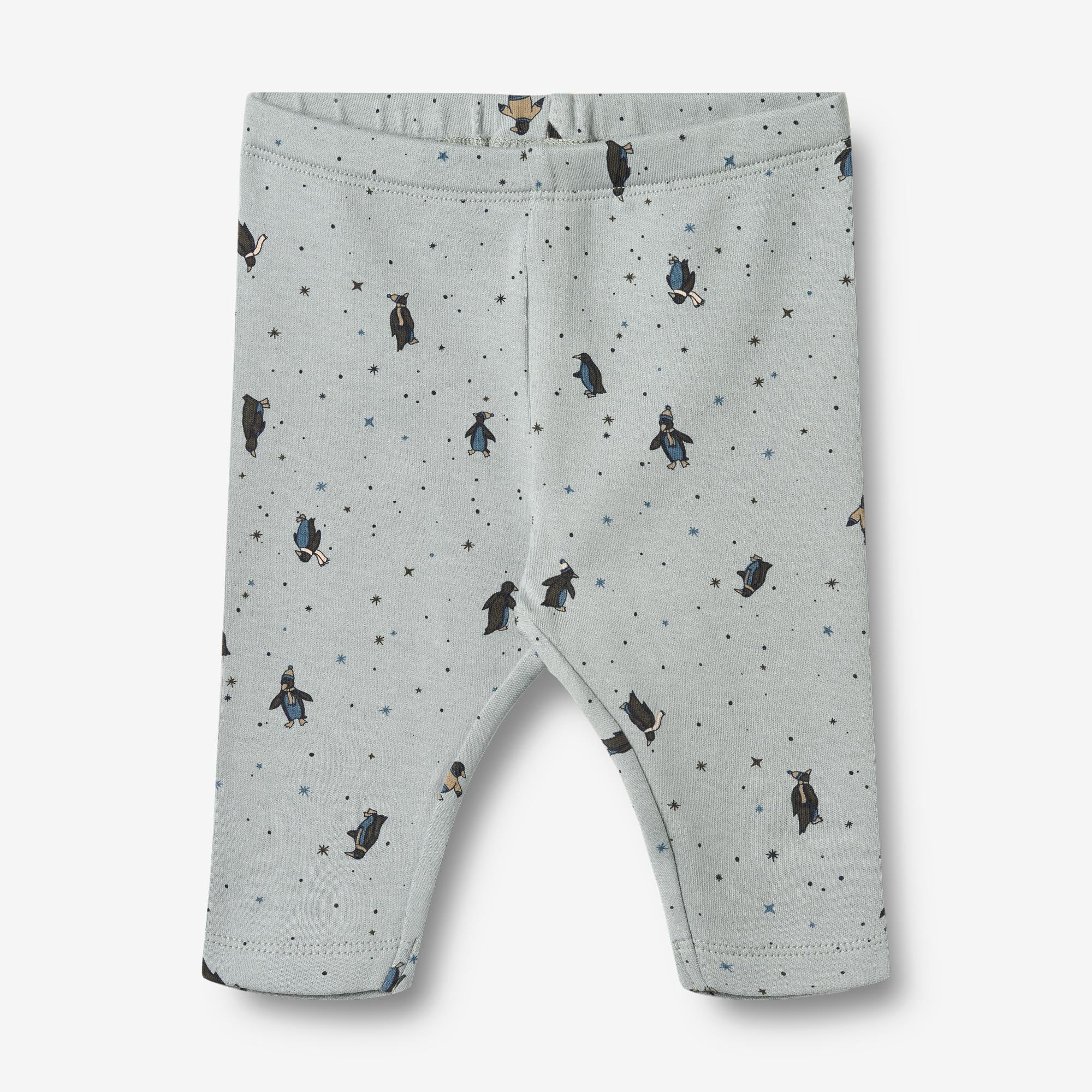 wheat-silas-legging-baby-soft-rain-penguins-bio-jersey image 1