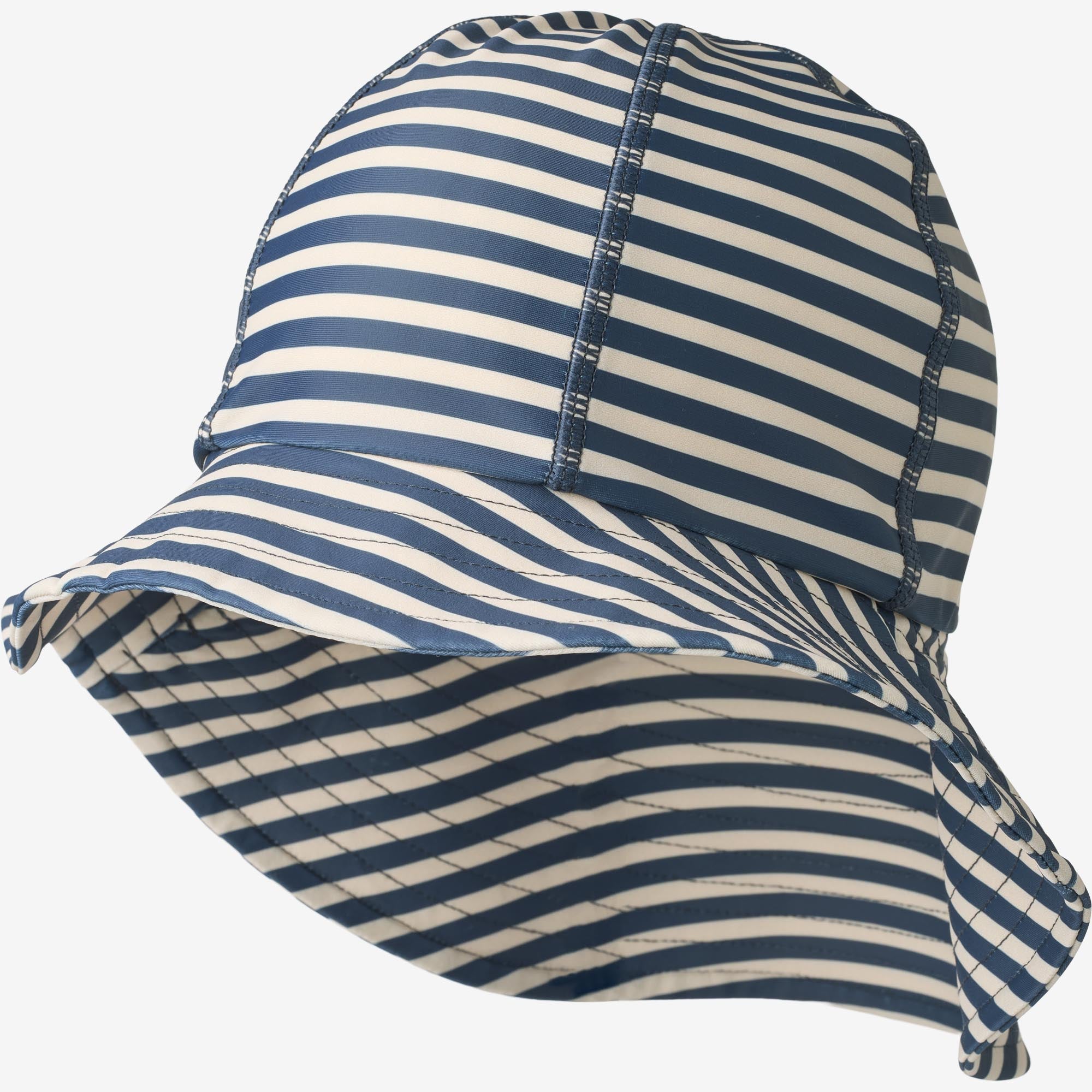 wheat-bora-uv-sonnenhut-kinder-blue-stripe-recycelt image 1