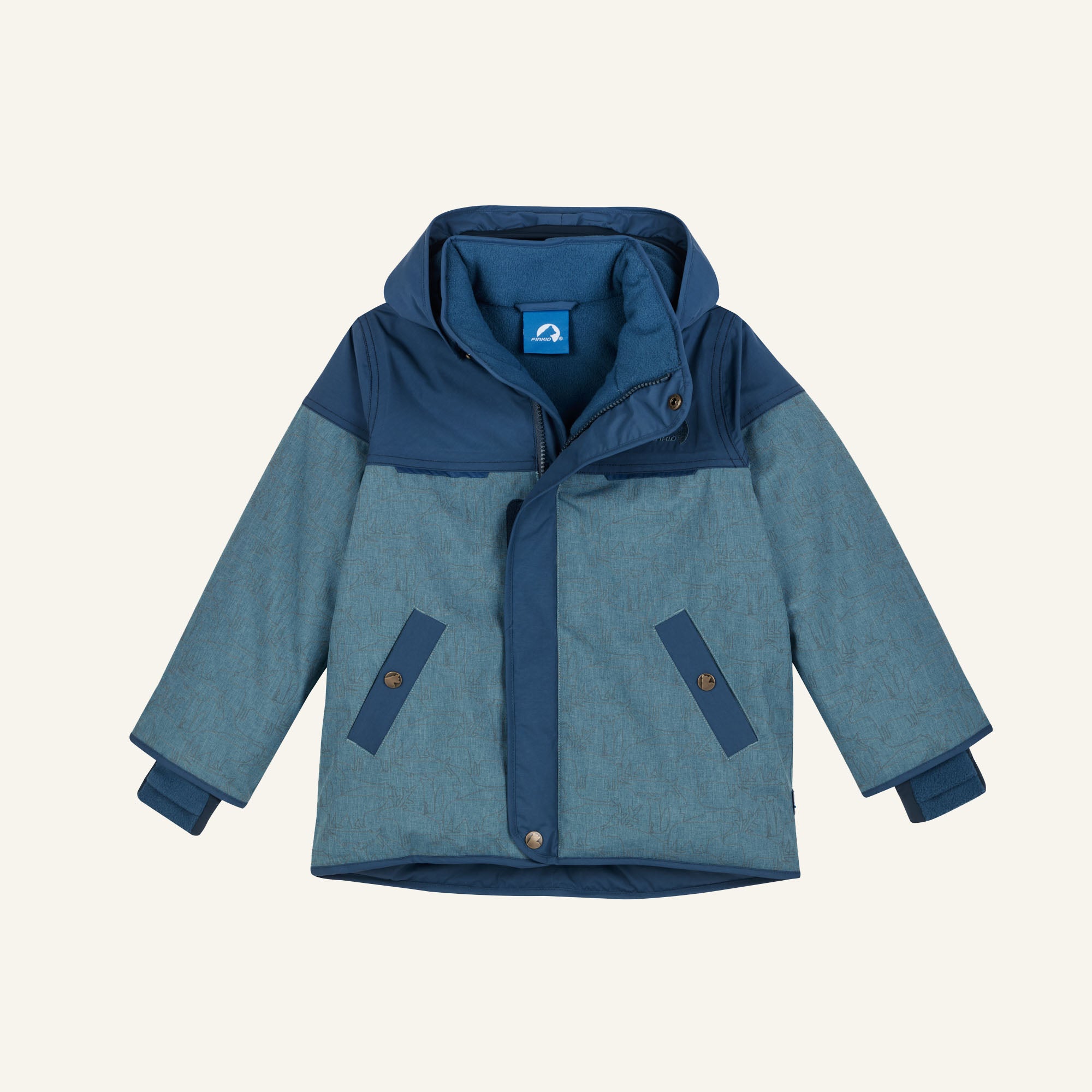 finkid-husky-livo-winterparka-bluestone-denim-wasserdicht image 5