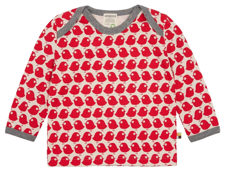 loud-proud-classics-shirt-langarm-v-gel-bio-tomato-86-92 image 1
