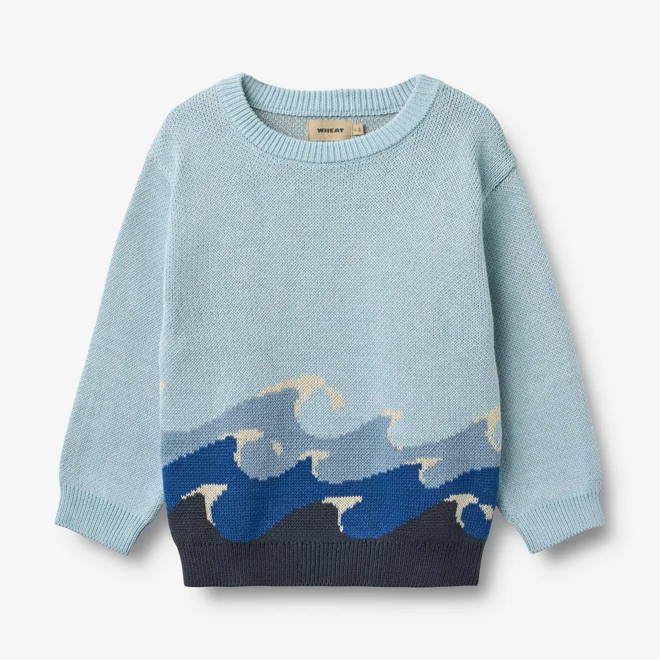 wheat-knud-strickpullover-summer-sky-bio-baumwolle image 1