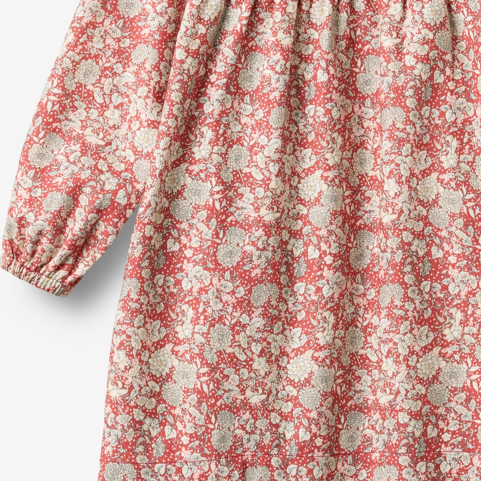 wheat-fenja-dress-l-s-m-dchenkleid-raspberry-flowers-bio-baumwolle image 6