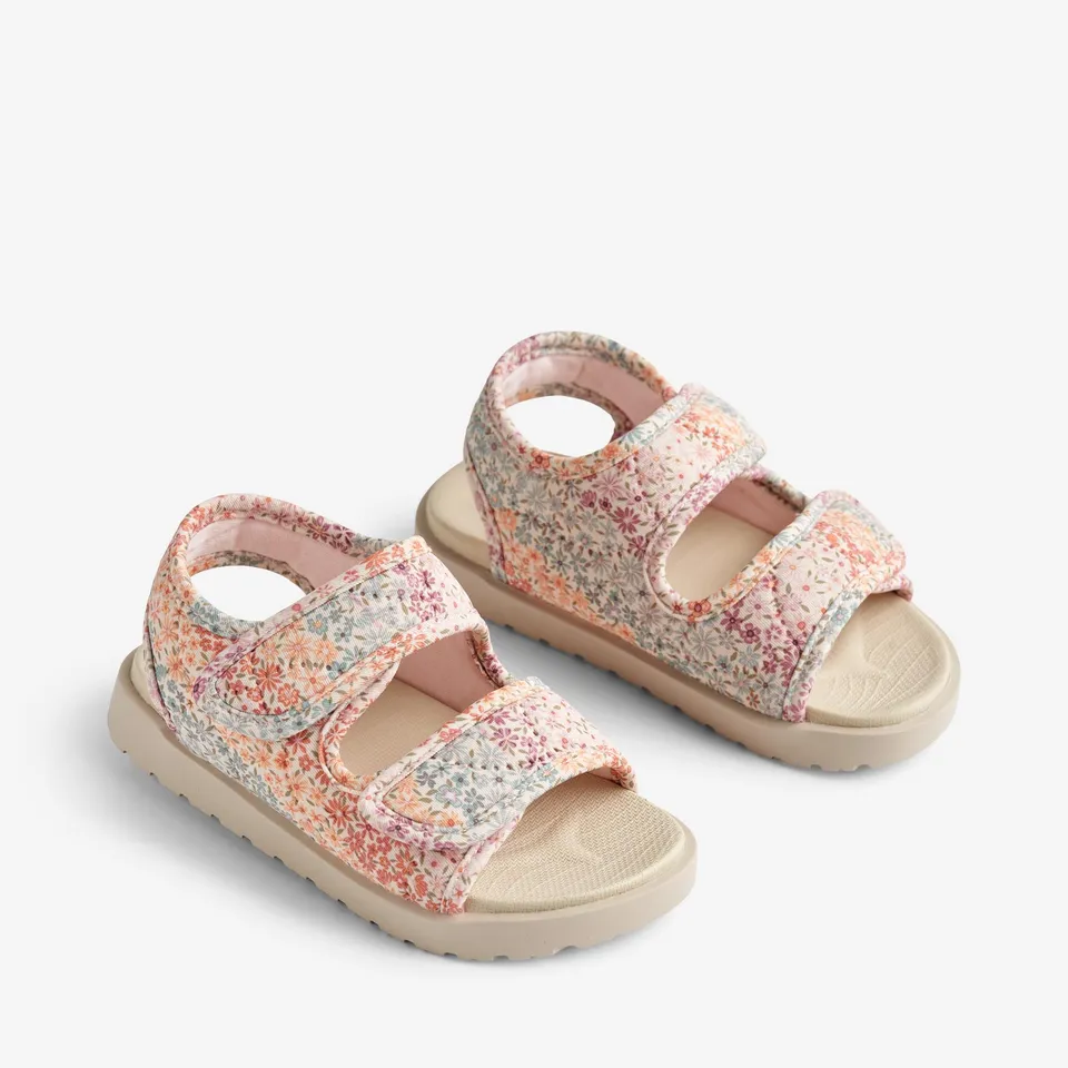 wheat-healy-sandale-rainbow-flowers-klett-bio-baumwolle image 1